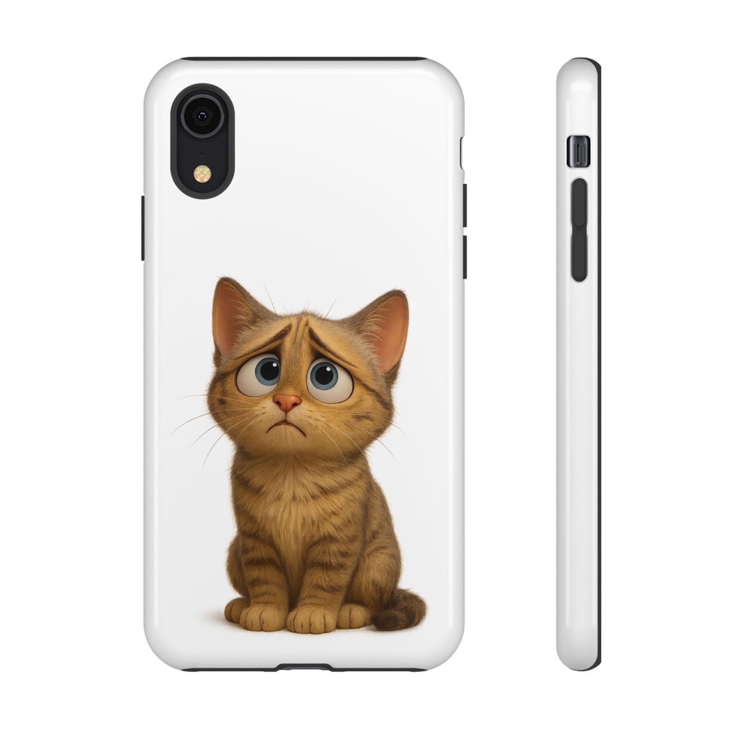 Cute Cat Phone Case, Funny Kitty Case, Animal Lover Gift, Cat Lover Accessory, Unique Cat Design Case, Pet Mom Gift