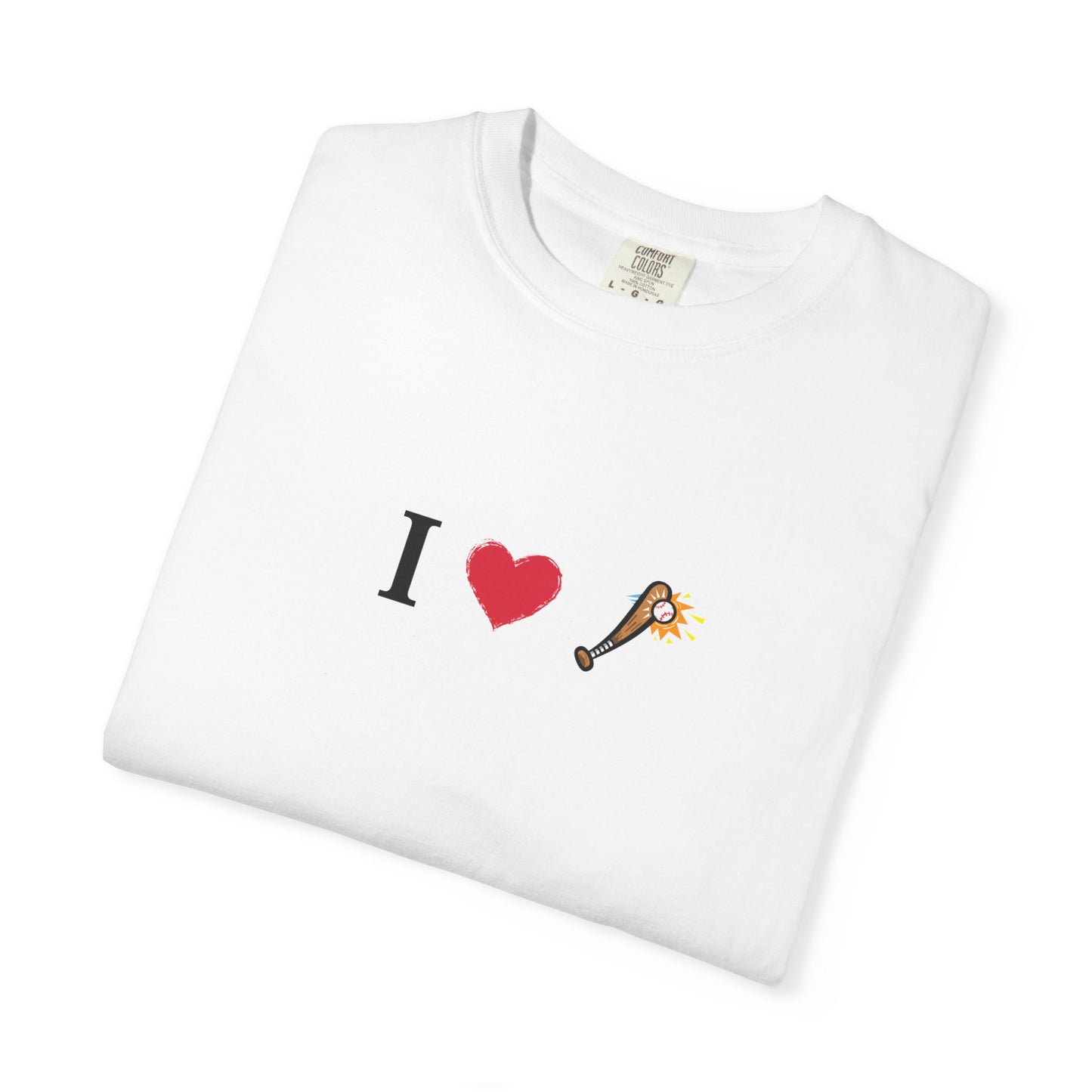 I Love Baseball Unisex Tee, Gift for Couples, Cute Matching T-Shirts, Casual Everyday Wear, Anniversary Present, Love Shirt