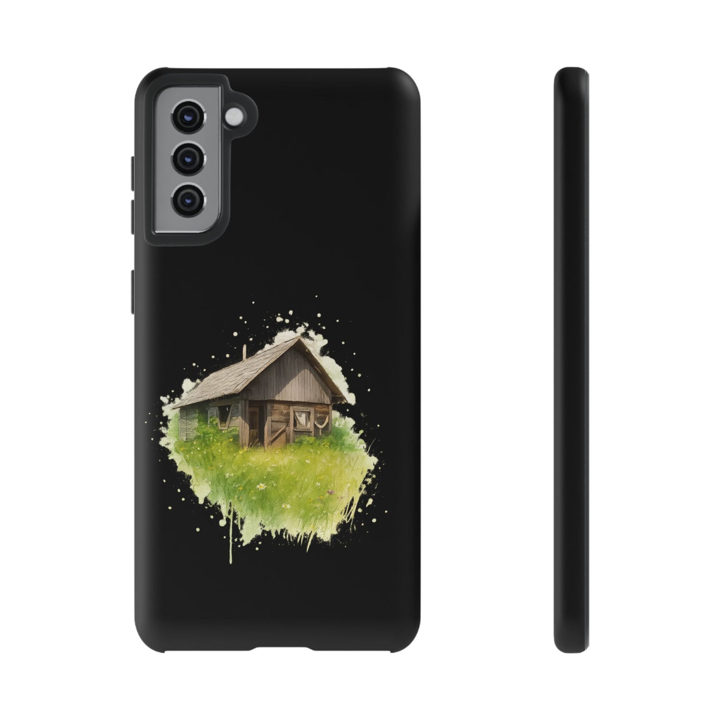 Rustic Farmhouse Phone Case, Cute Cottage Design, Tough Cases for Nature Lovers, Eco-Friendly Gift, Customizable Tech Accessories