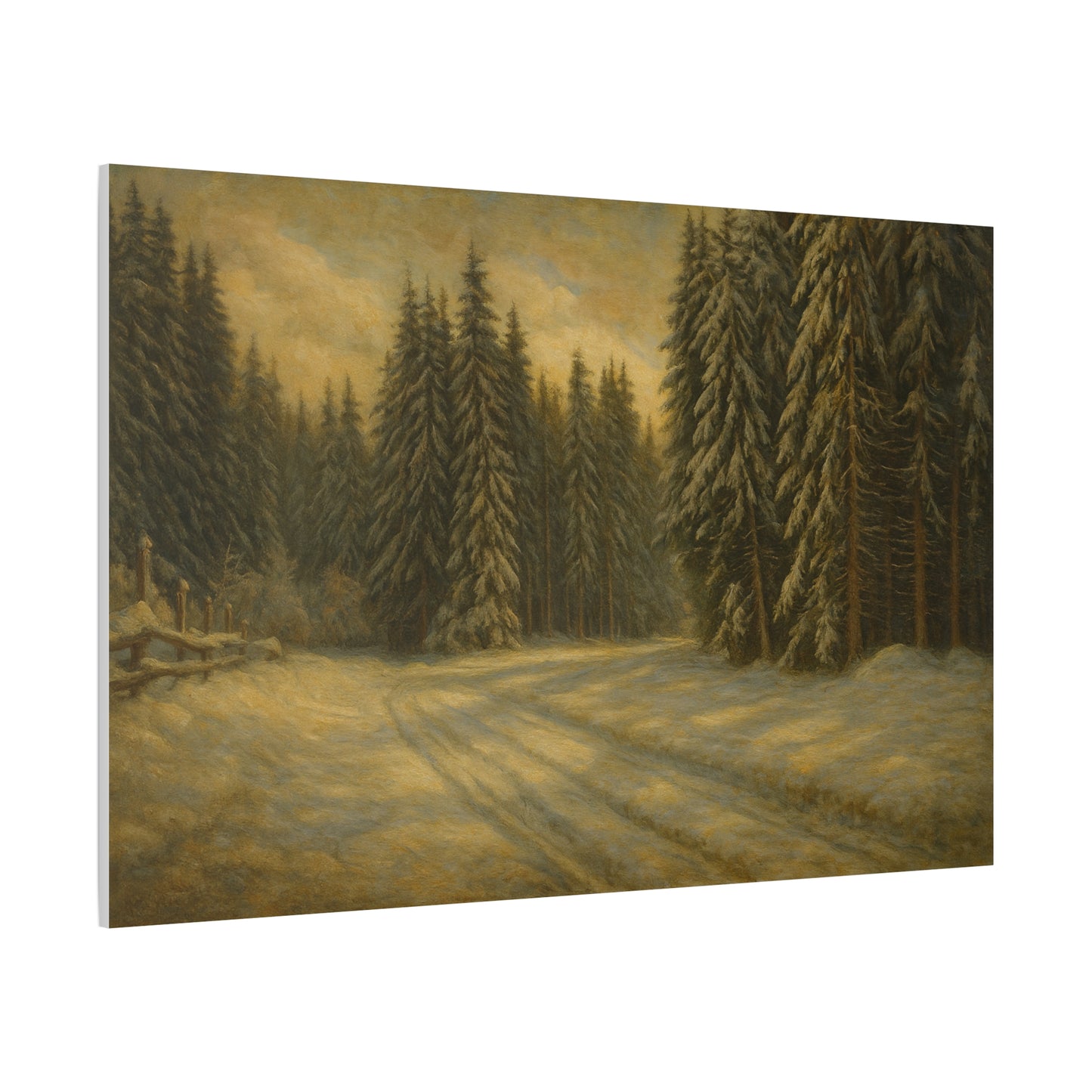 Scenic Forest Canvas Art, Nature Decor for Home, Cozy Wall Art, Perfect Gift for Nature Lovers, Rustic Cabin Decor, Winter Landscape Print