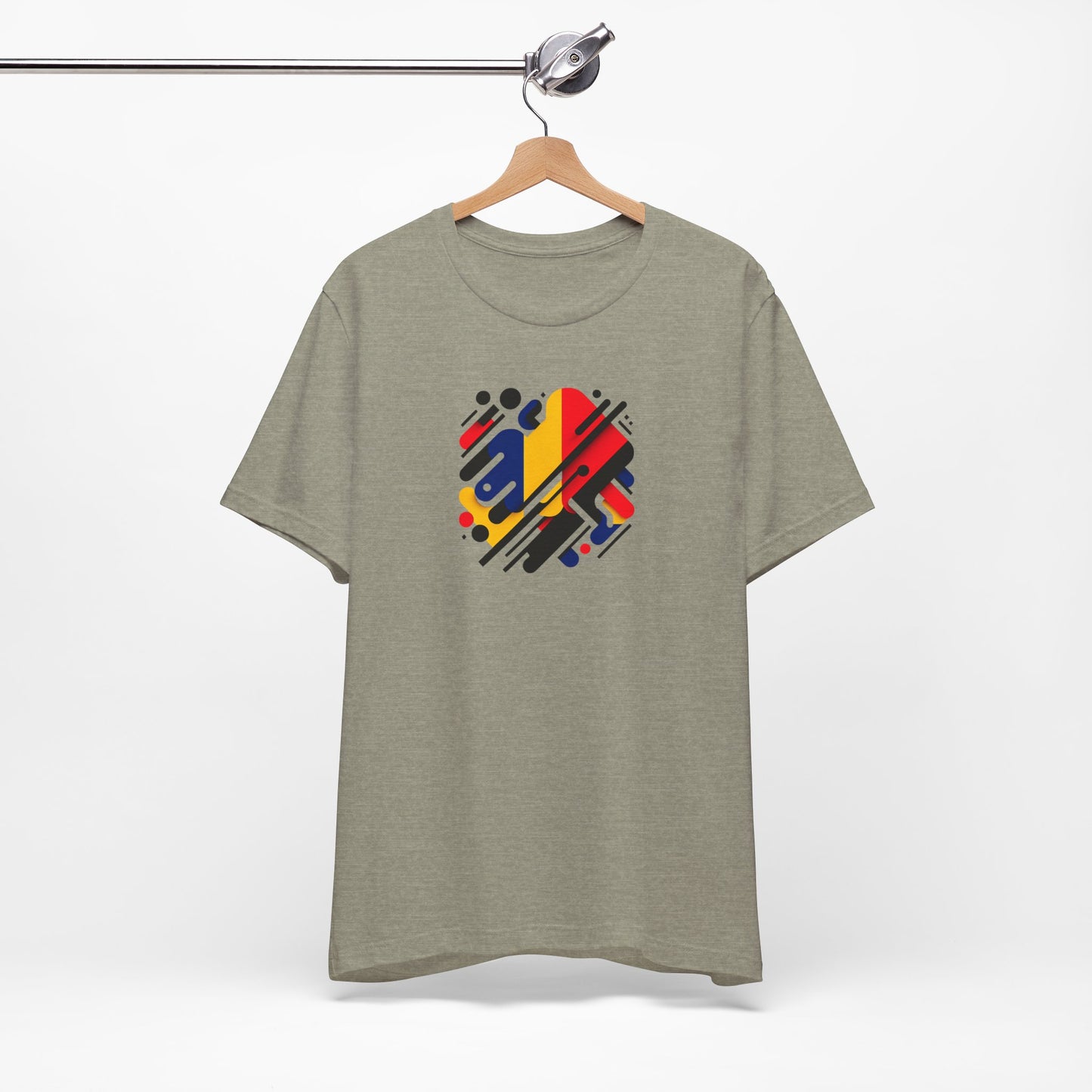 Artistic Heart Unisex Jersey Tee - Vibrant Graphic Tee, Casual Wear, Gift for Art Lovers, Birthday Surprise, Everyday Comfort