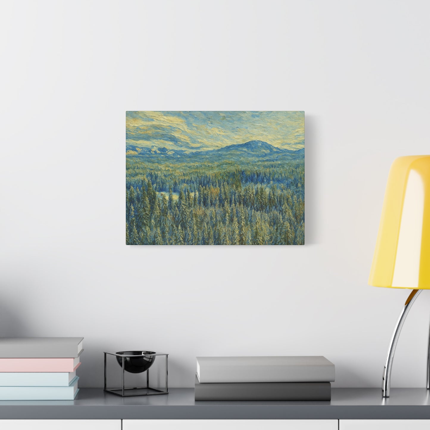 Scenic Landscape Canvas Print, Rustic Home Decor, Wall Art for Nature Lovers, Gift for Art Enthusiasts, Serene Forest Artwork