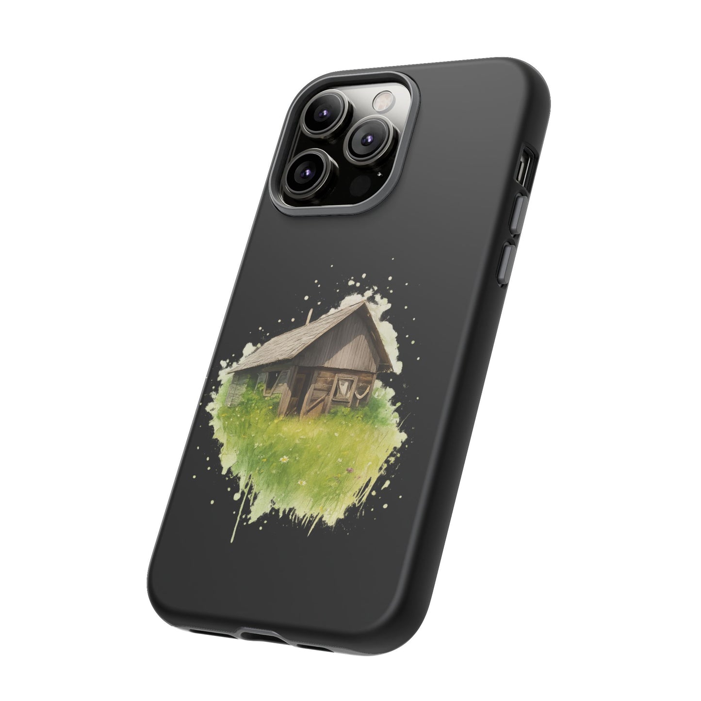 Rustic Farmhouse Phone Case, Cute Cottage Design, Tough Cases for Nature Lovers, Eco-Friendly Gift, Customizable Tech Accessories