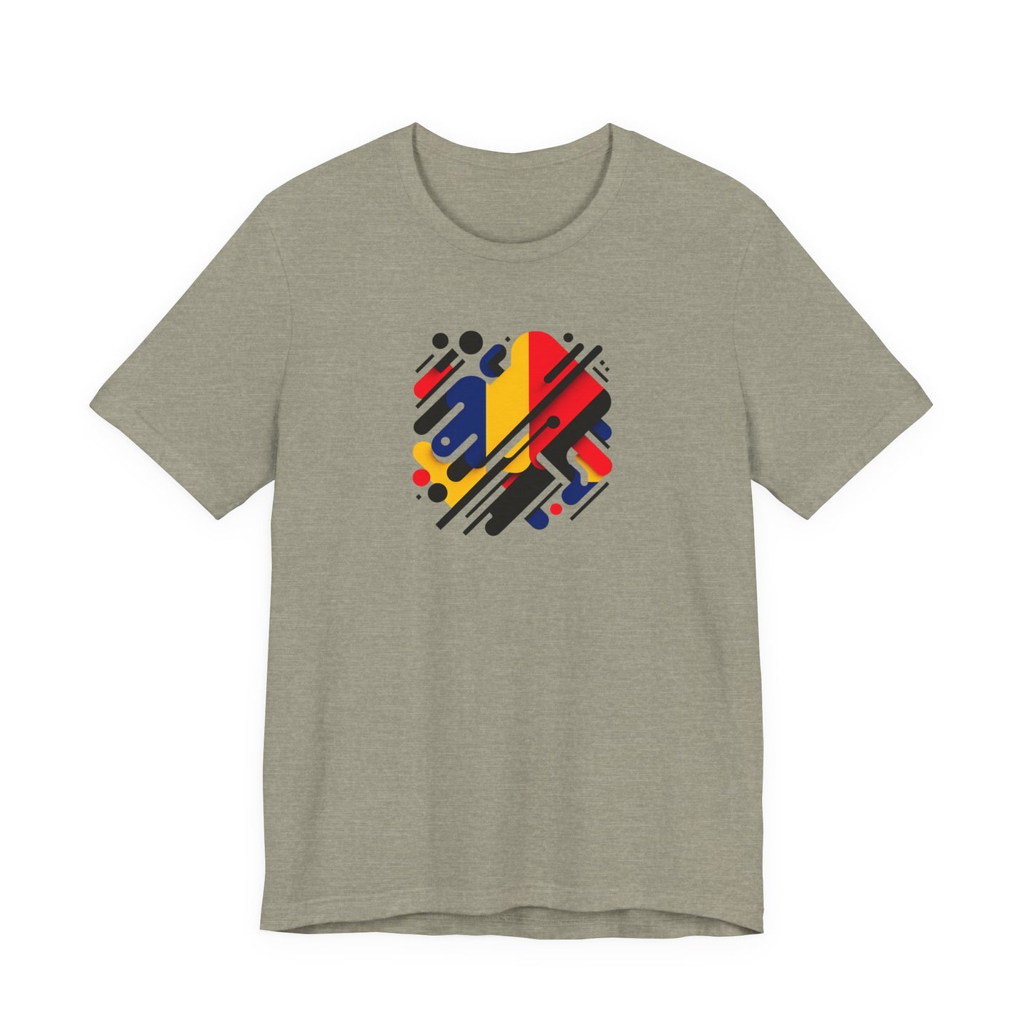 Artistic Heart Unisex Jersey Tee - Vibrant Graphic Tee, Casual Wear, Gift for Art Lovers, Birthday Surprise, Everyday Comfort
