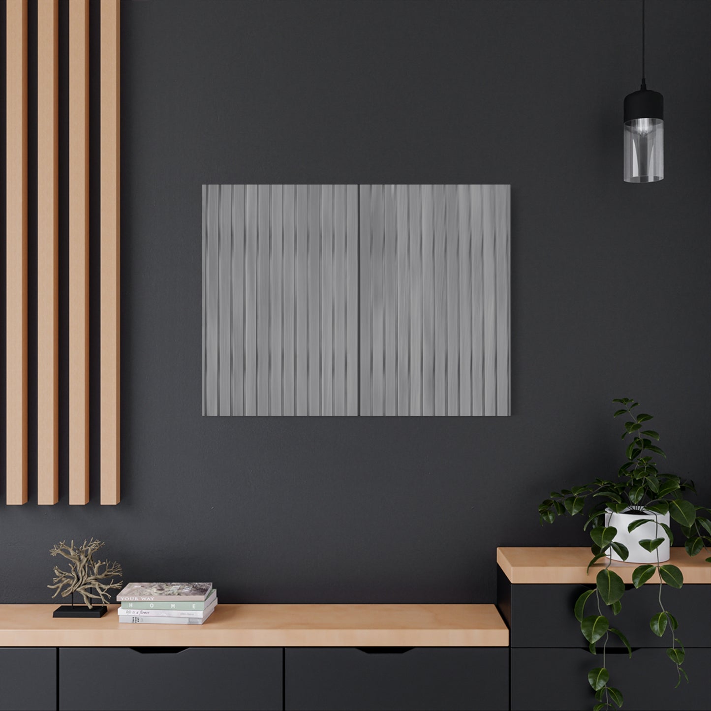 Modern Striped Canvas Art - 1.25" Stretched Wall Decor