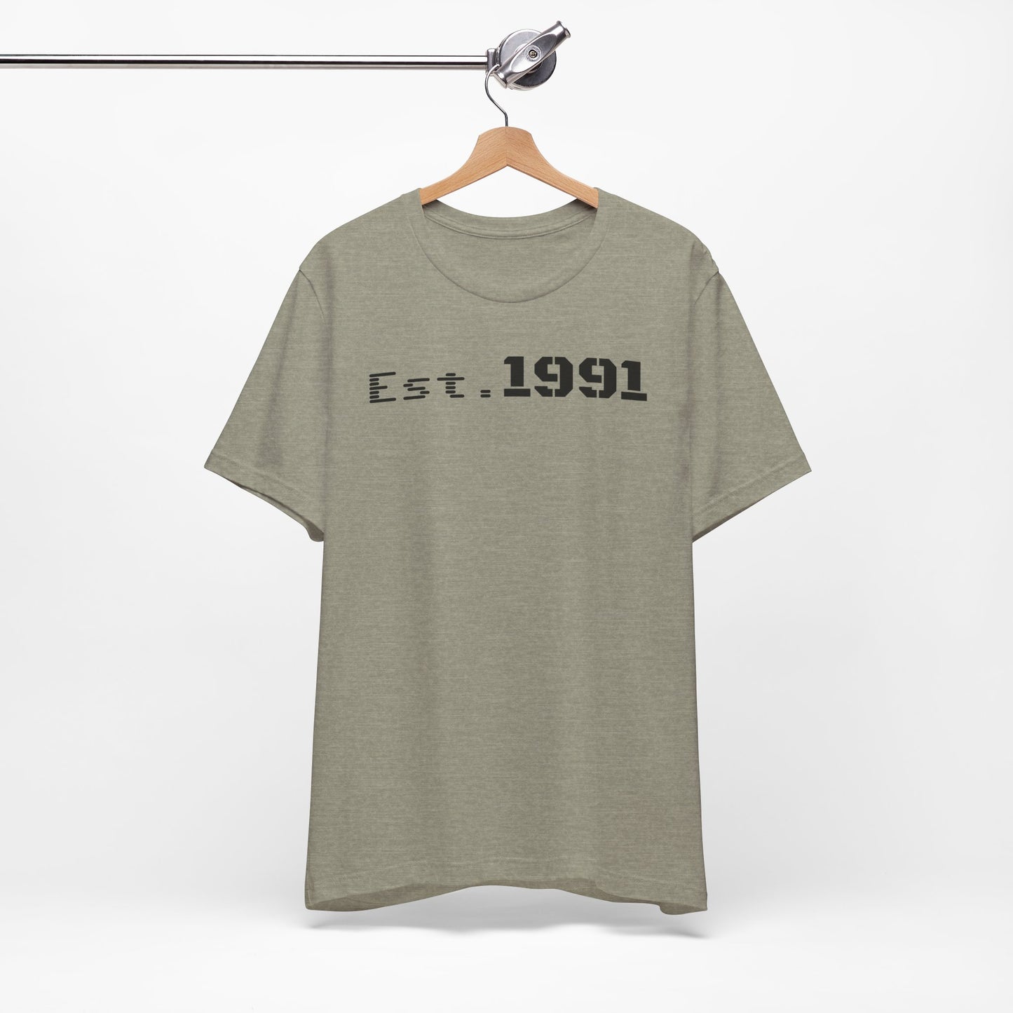 Established 1991 Unisex Jersey Tee | Vintage Anniversary Gift | Casual Wear, Birthday Shirt, Retro Style, Statement Tee, Gift for Him/Her