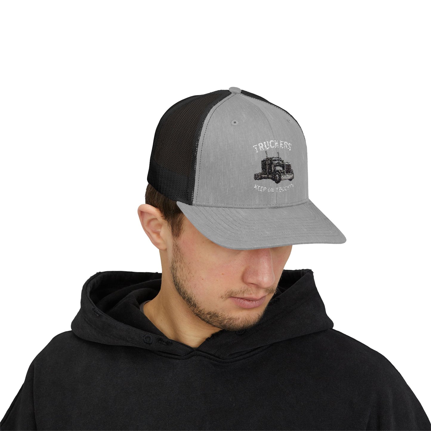 Truck Driver Snapback Cap, Mesh Trucker Hat, Cool Casual Hat, Perfect Gift for Drivers, Trucking Enthusiasts, Outdoor Style