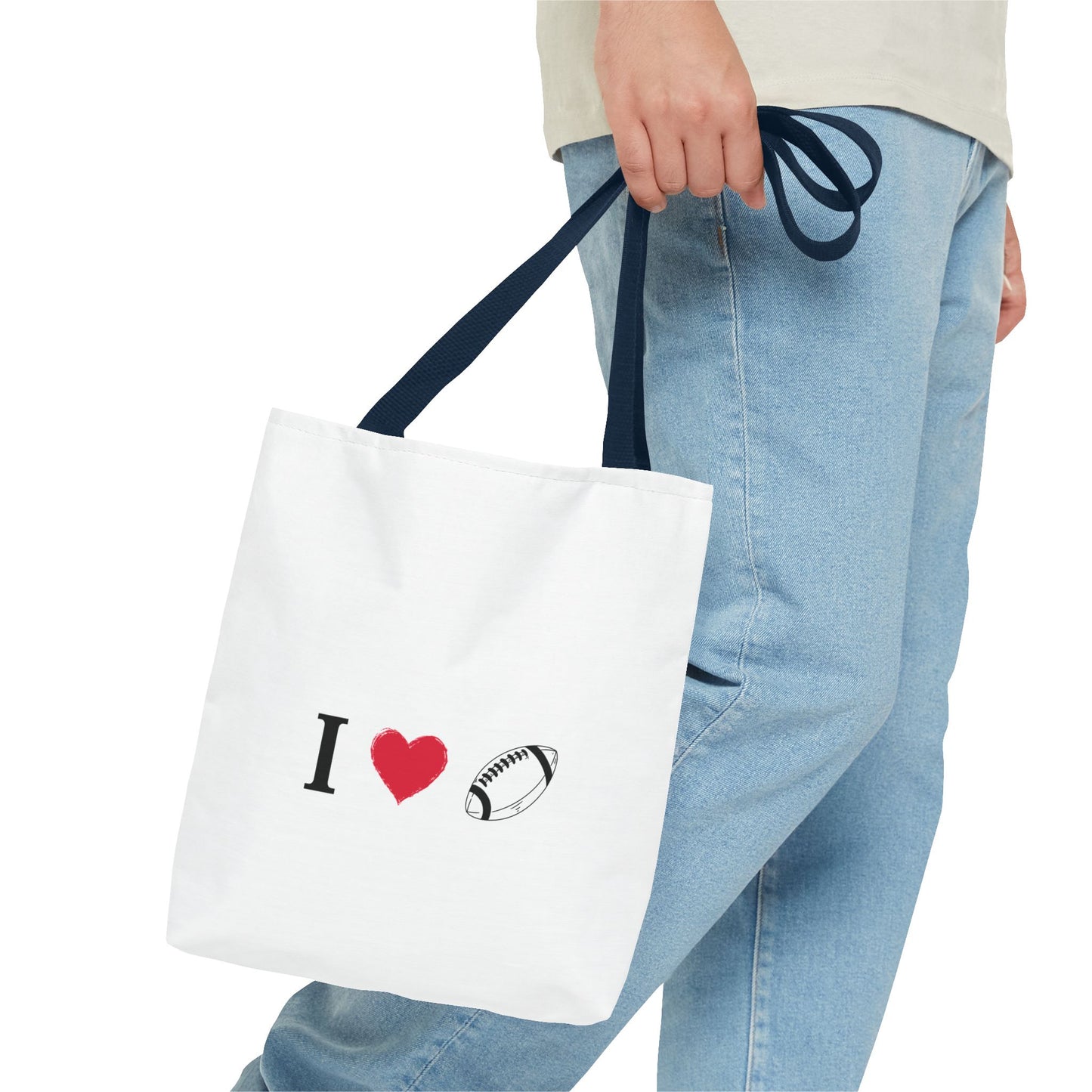 Football Lover's Tote Bag - Perfect for Game Day, Sports Events, Gifts for Fans, Eco-Friendly Carryall, Personal Use, Travel Bag