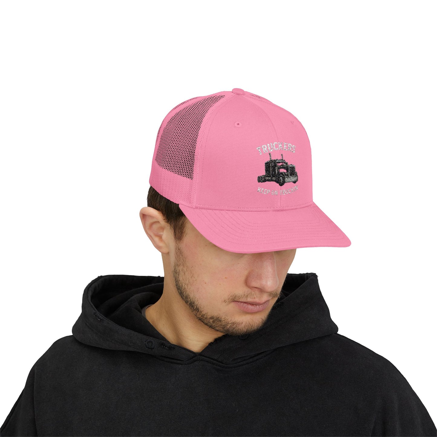 Truck Driver Snapback Cap, Mesh Trucker Hat, Cool Casual Hat, Perfect Gift for Drivers, Trucking Enthusiasts, Outdoor Style