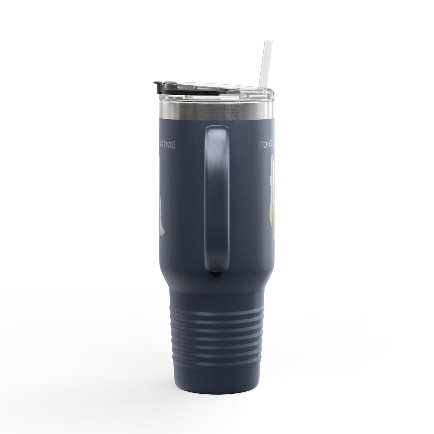 Funny Cat Insulated Travel Mug - 40oz - Perfect for Hot Drinks