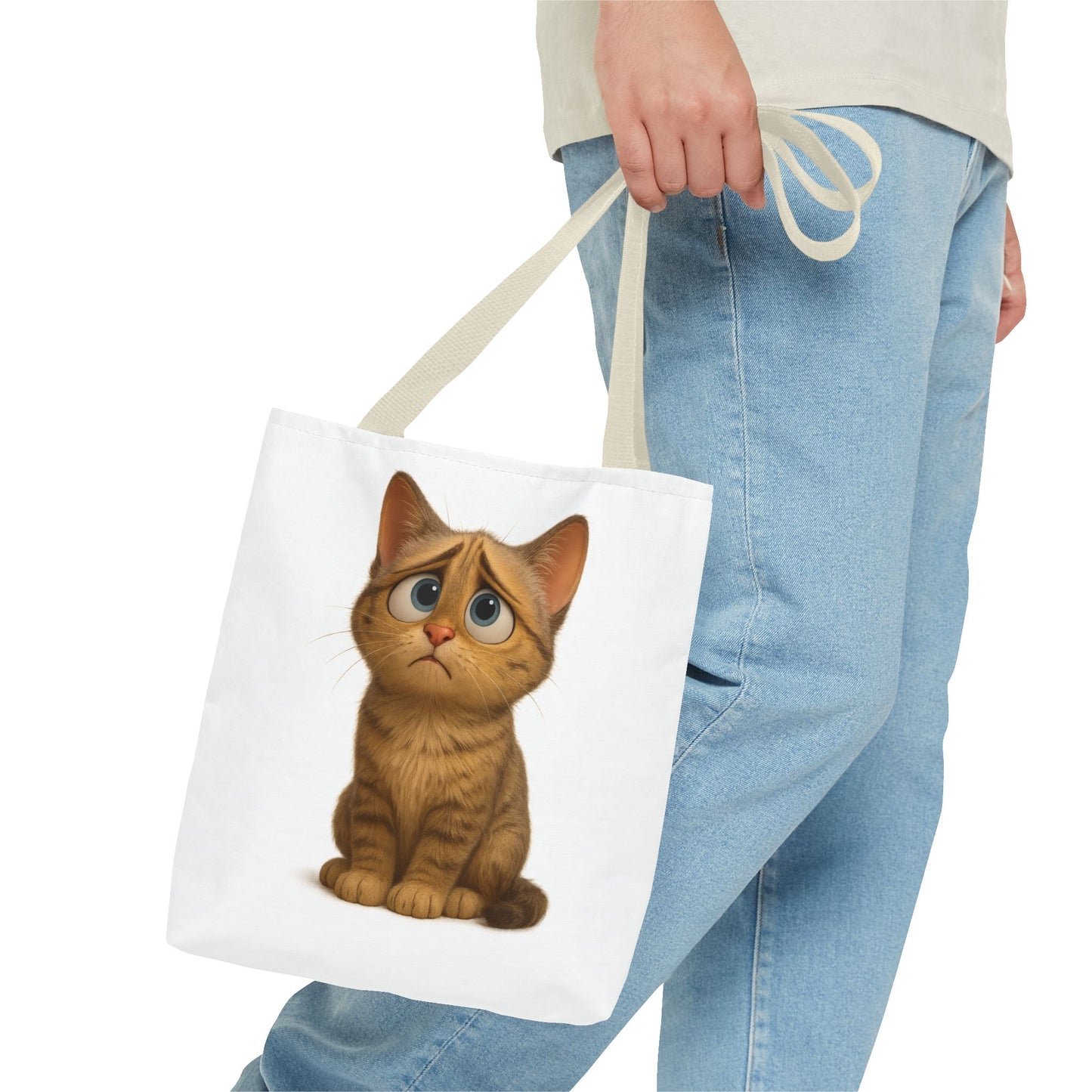 Cute Cat Tote Bag, Animal Lover Gift, Shopping Tote, Reusable Bag, Cute Merchandise, Eco-Friendly Gift