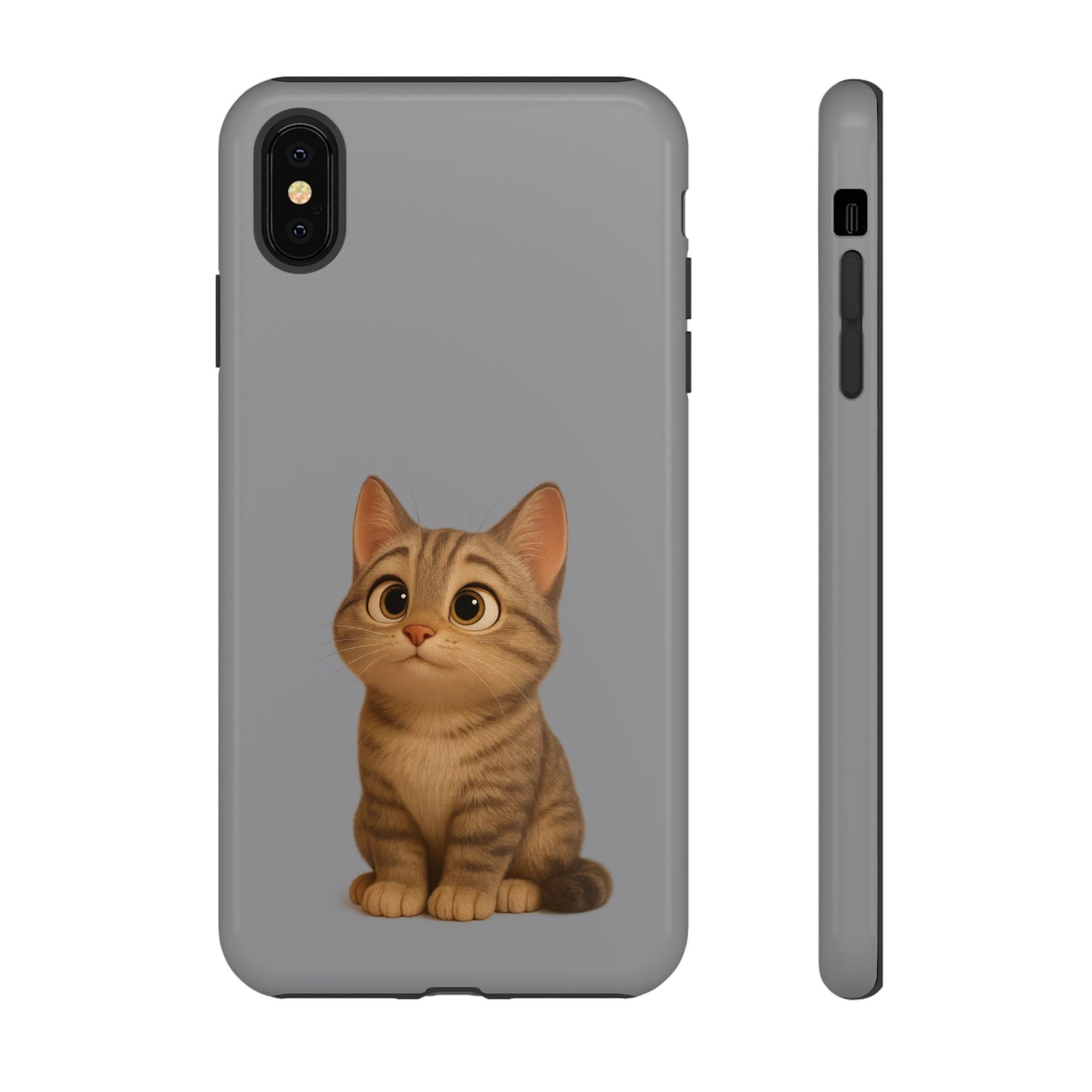 Cute Cat Phone Case, Kawaii Pet Accessory, Gift for Cat Lovers, Animal Phone Cover for Kids, Unique Kitty Design, Birthdays, Holidays
