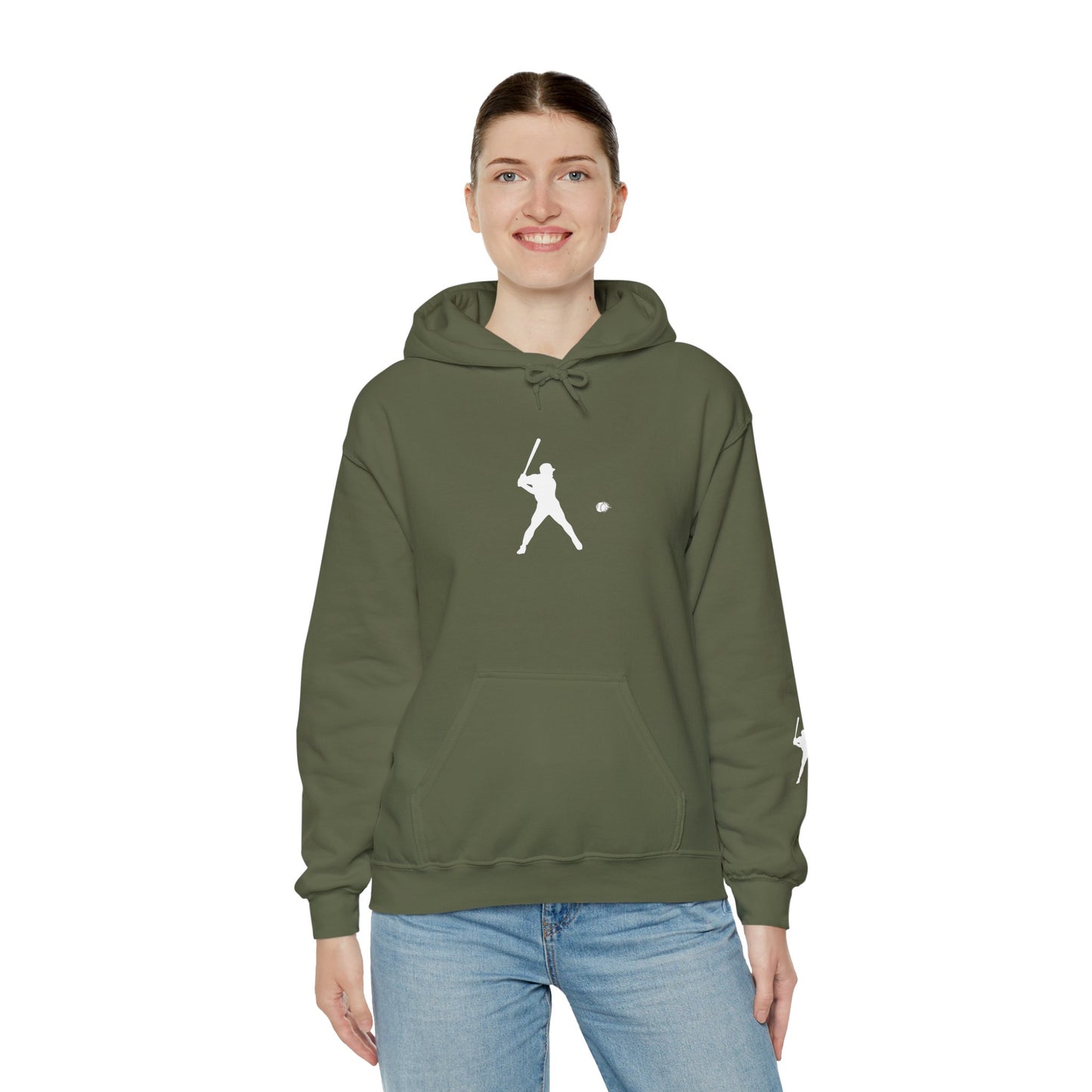 Sporty Unisex Baseball Hooded Sweatshirt, Casual Hoodie for Athletes, Perfect for Gifts, Comfy Streetwear, Ideal for Sports Events, Personal Use