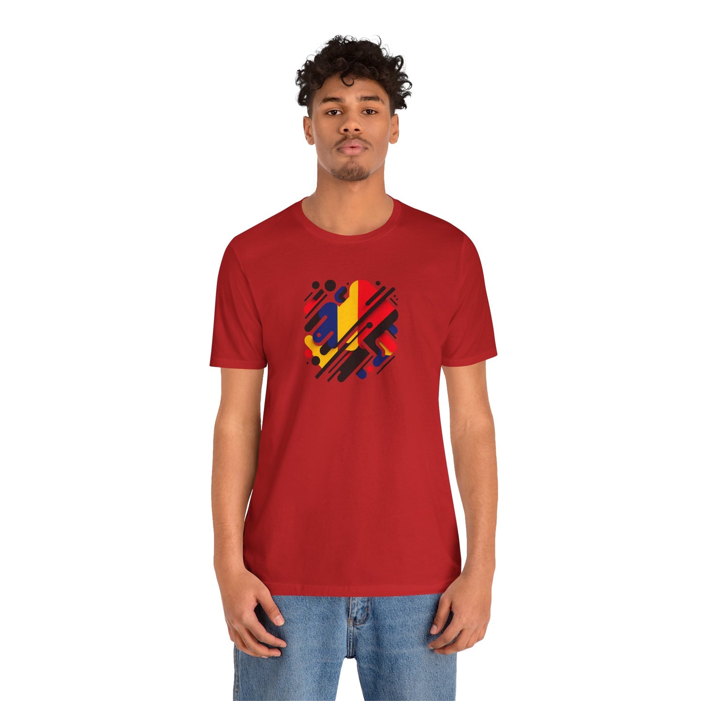Artistic Heart Unisex Jersey Tee - Vibrant Graphic Tee, Casual Wear, Gift for Art Lovers, Birthday Surprise, Everyday Comfort