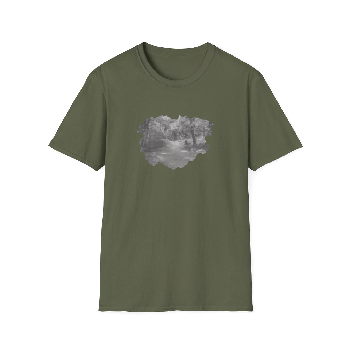 Serene Nature Landscape T-Shirt - Comfortable Unisex Tee, Outdoor Adventures, Nature Lover Gift, Casual Wear, Stylish Spring Top