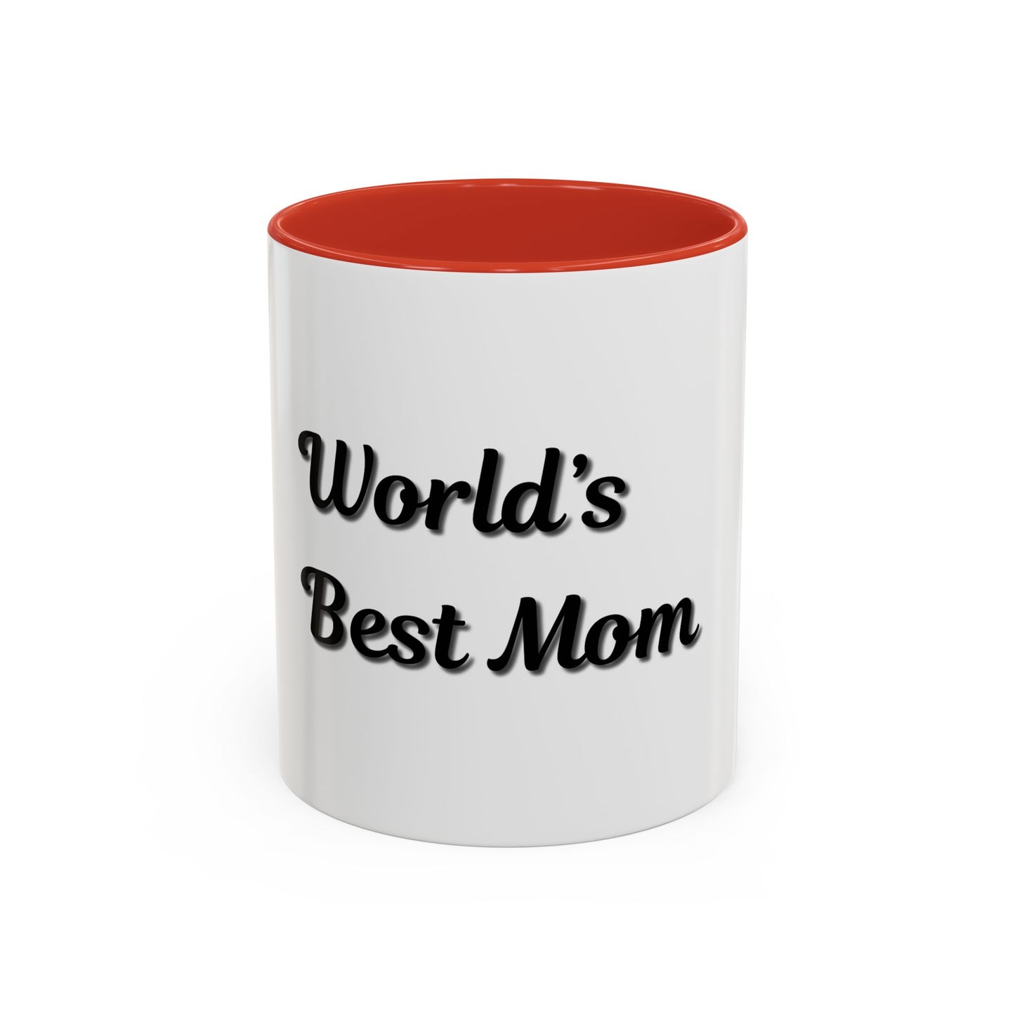 World's Best Mom Accent Coffee Mug - 11oz & 15oz - Perfect Gift for Mother's Day