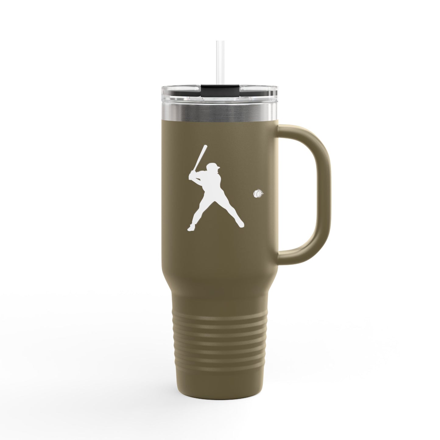 Baseball-Themed Insulated Travel Mug, Perfect for Fans & Athletes, Gift for Sports Lovers, 40oz Drinkware for Home & Road