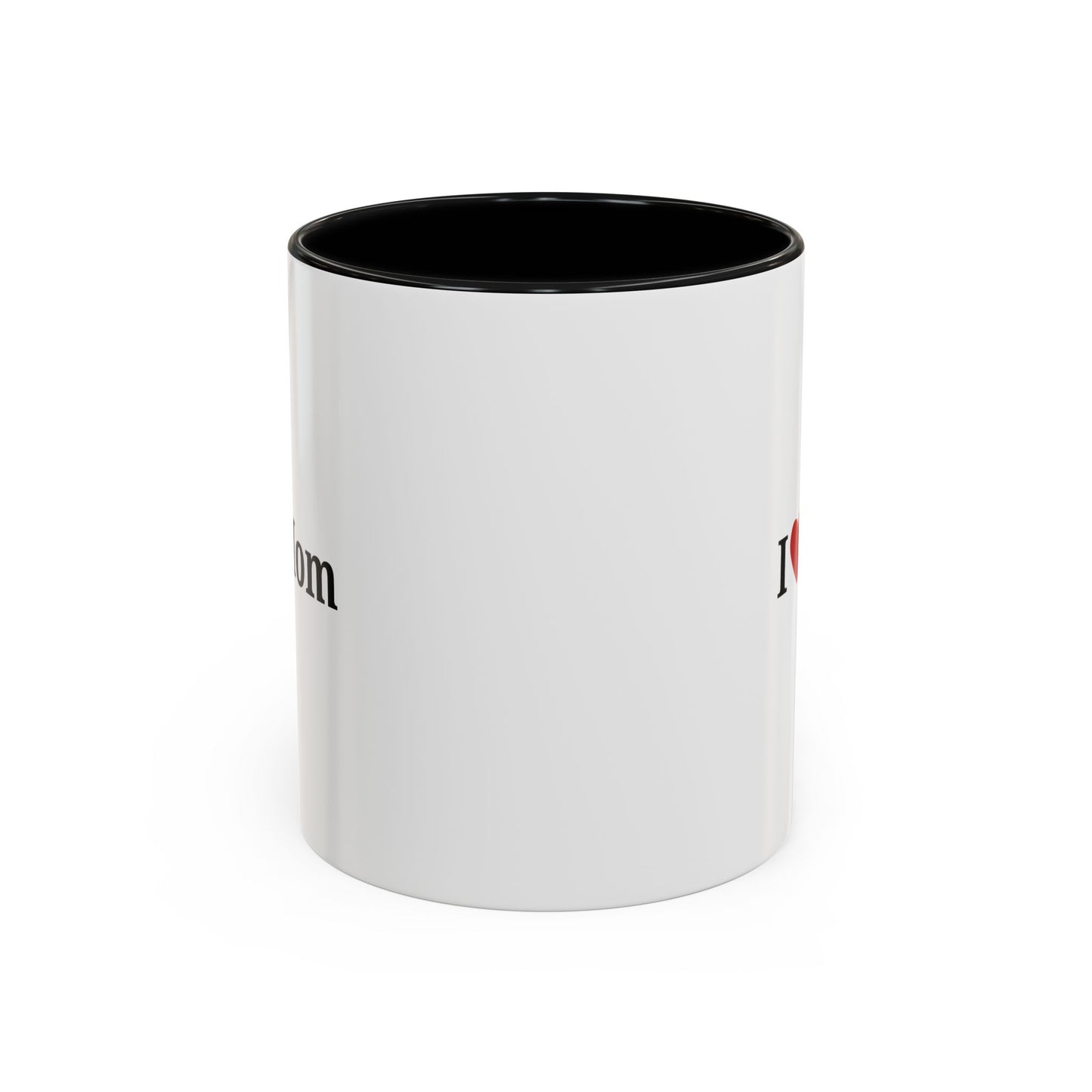 I Love Mom Accent Coffee Mug - Perfect Gift for Mother's Day & Special Occasions