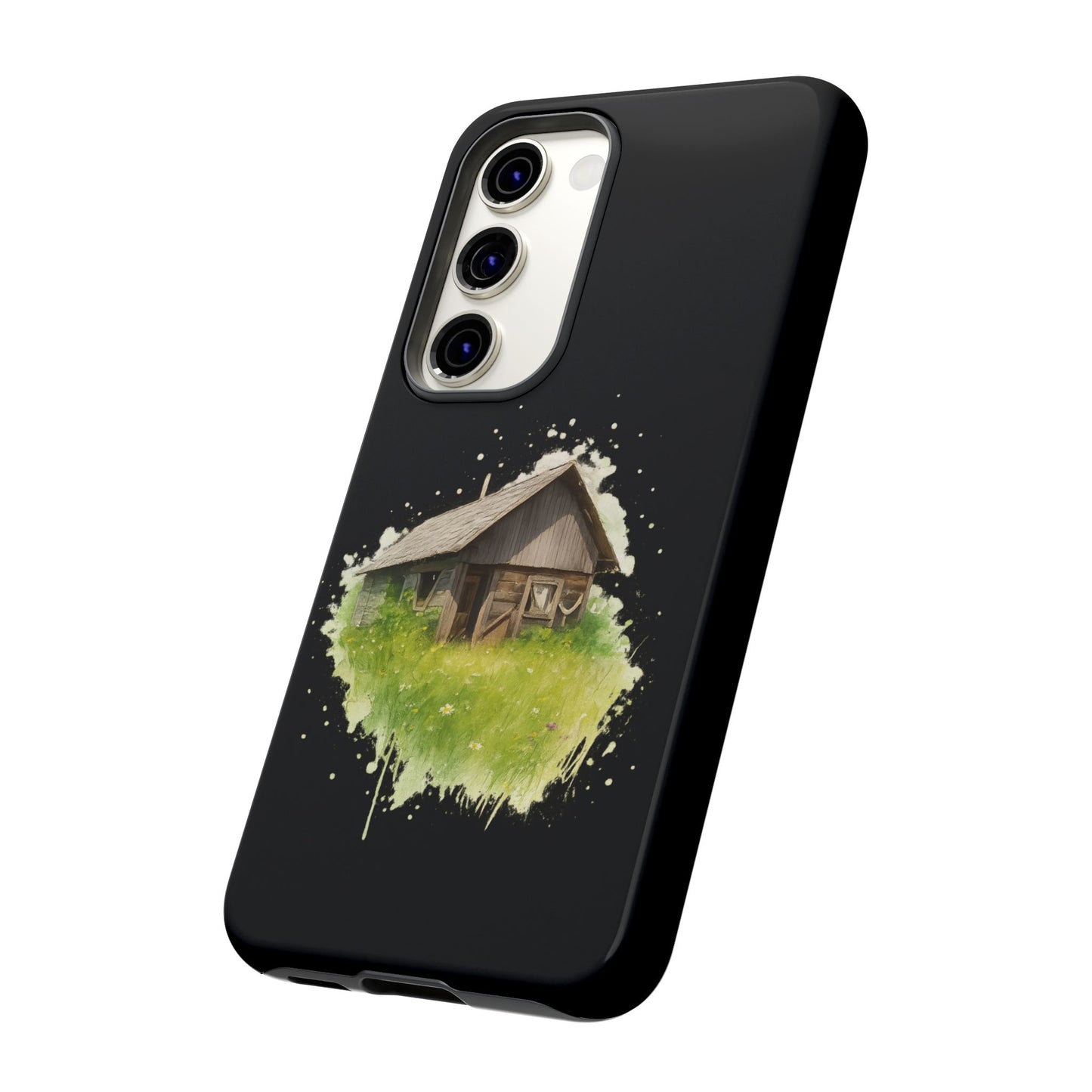 Rustic Farmhouse Phone Case, Cute Cottage Design, Tough Cases for Nature Lovers, Eco-Friendly Gift, Customizable Tech Accessories