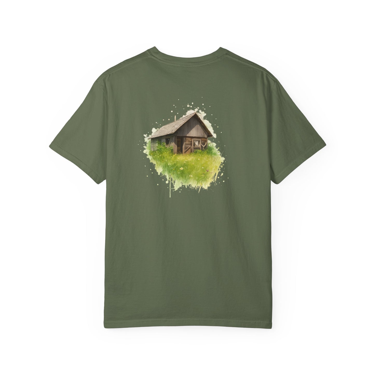 Nature-Inspired Unisex Garment-Dyed T-Shirt, Eco-Friendly Tee, Summer Casual Wear, Gift for Nature Lovers, Relaxed Fit T-Shirt