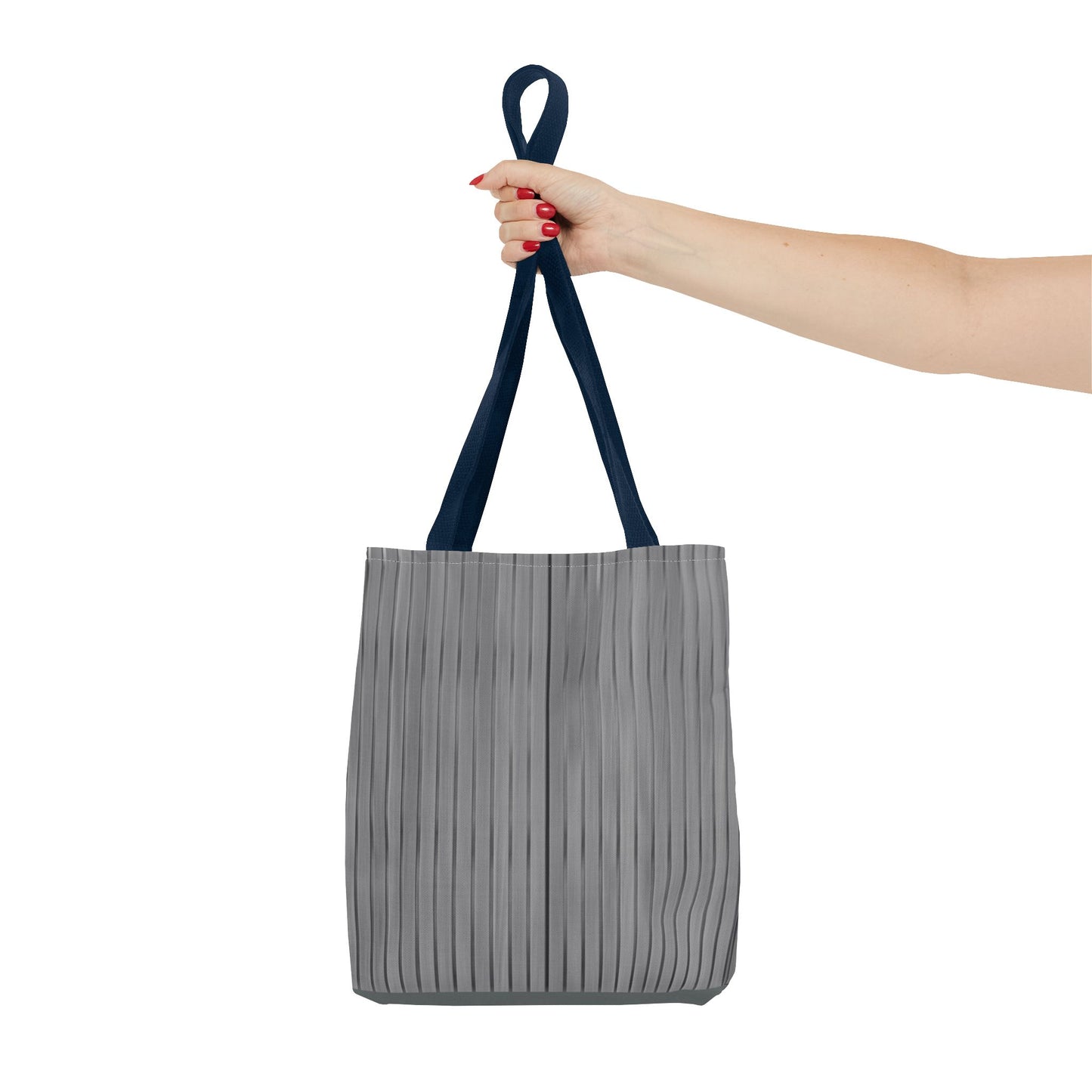 Stylish Gray Striped Tote Bag for Everyday Use