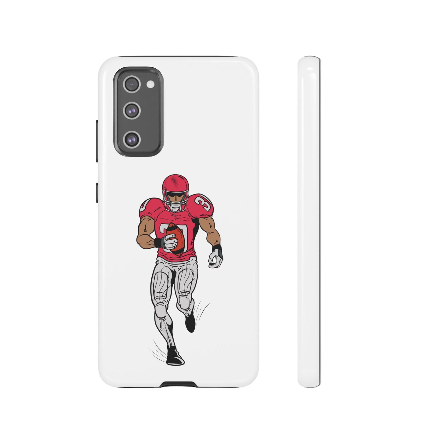 Football Player Tough Case, Sports Phone Cover, Athlete Gift, Tough Phone Case, Fall Sports, Football Lover's Accessory