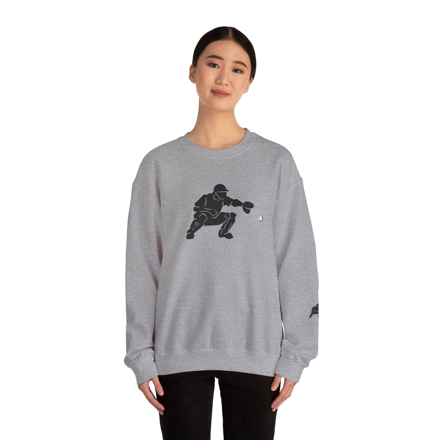 Baseball Catcher Crewneck Sweatshirt | Unisex Sports Apparel | Perfect for Game Days, Gifts, and Casual Wear | Baseball Lover's Gift