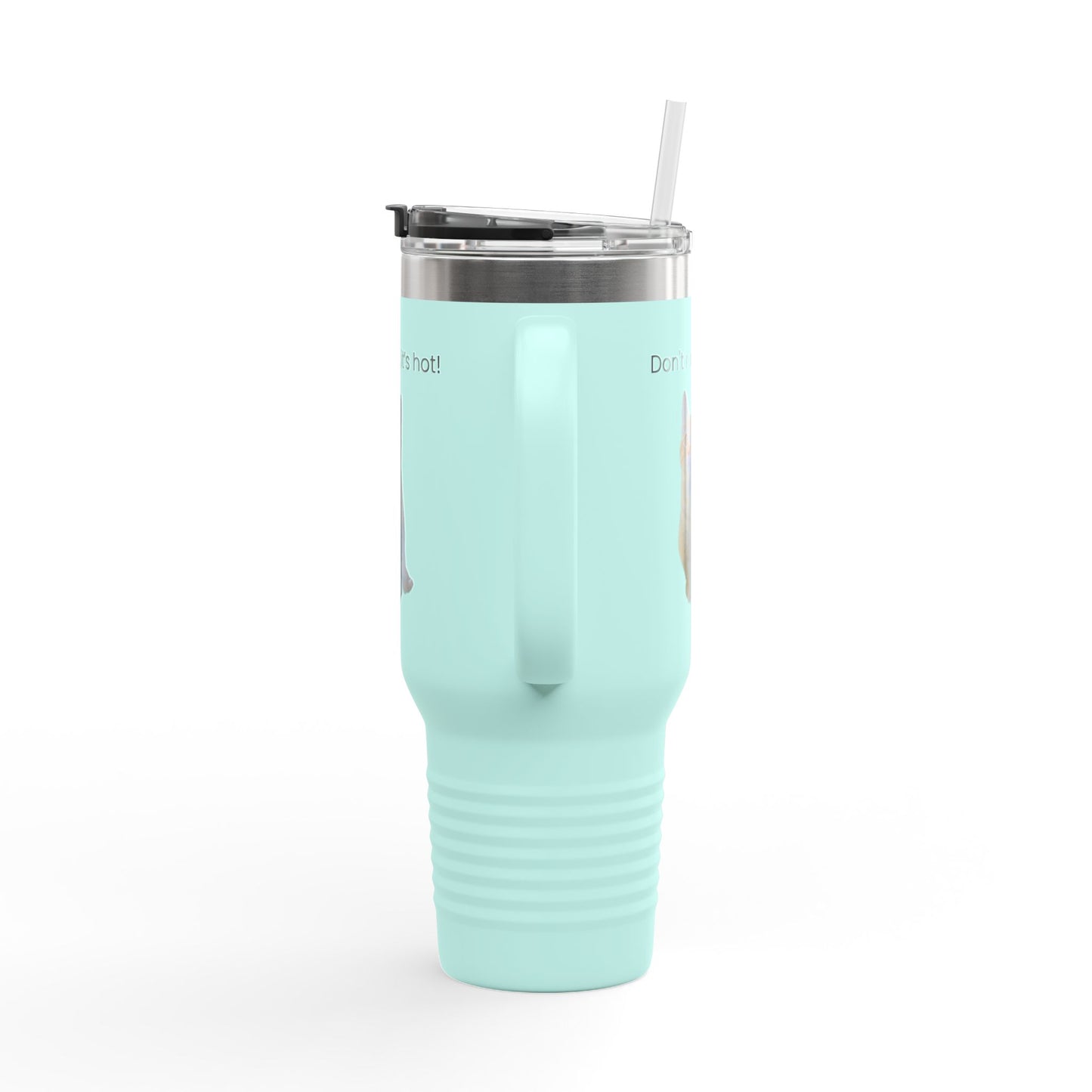 Funny Cat Insulated Travel Mug - 40oz - Perfect for Hot Drinks