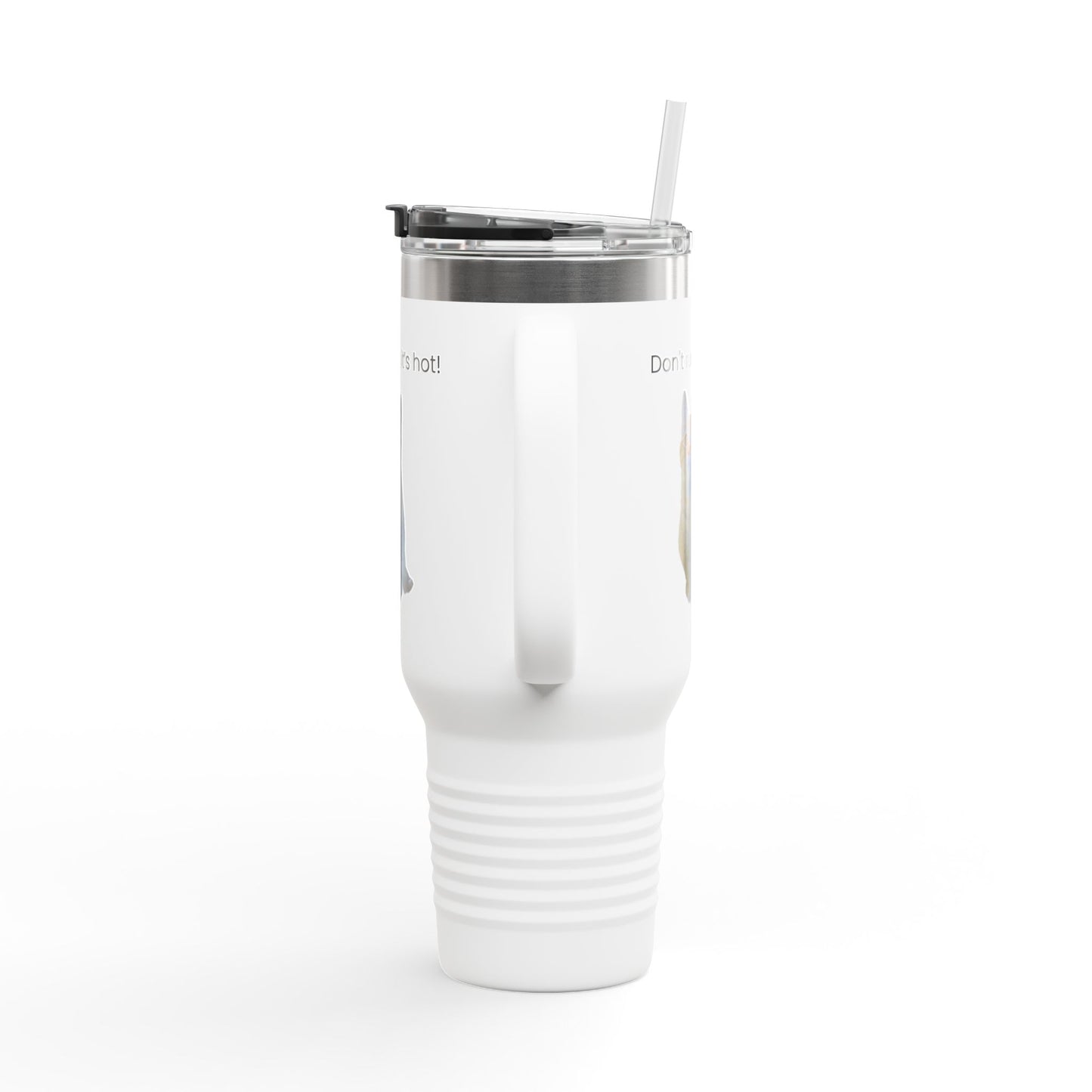 Funny Cat Insulated Travel Mug - 40oz - Perfect for Hot Drinks
