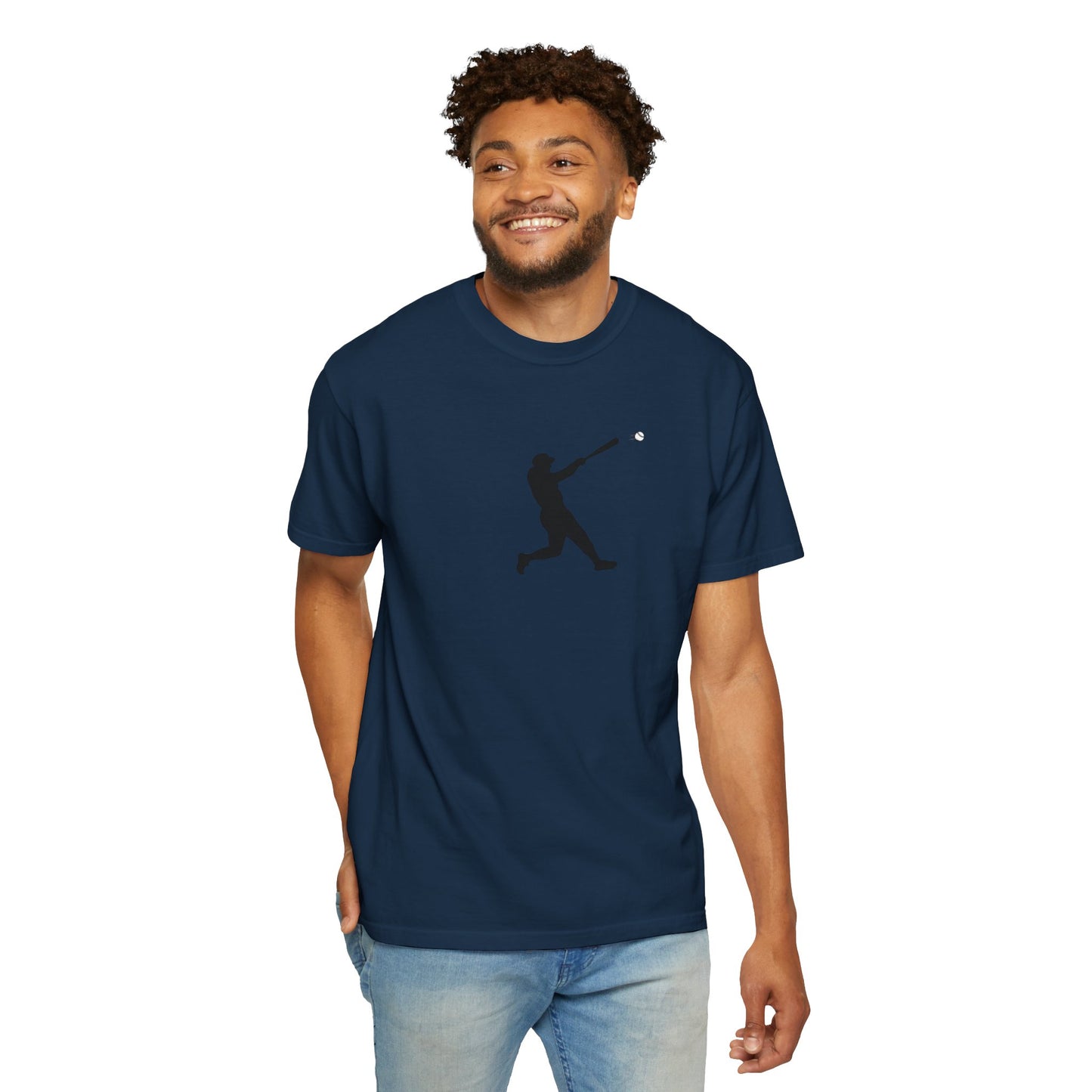 Sporty Garment-Dyed T-Shirt for Baseball Lovers, Casual Tee, Unisex Sports Shirt, Perfect Gift for Athletes, Outdoor Activities
