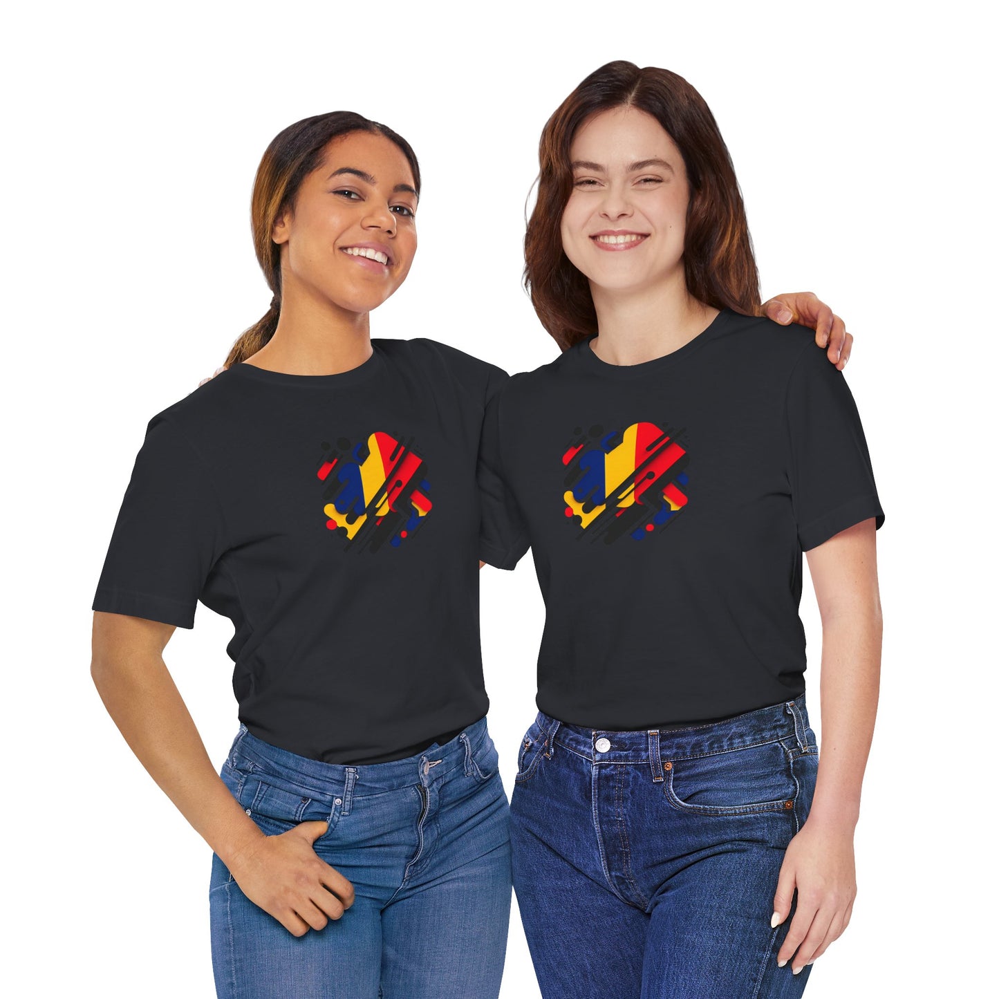 Artistic Heart Unisex Jersey Tee - Vibrant Graphic Tee, Casual Wear, Gift for Art Lovers, Birthday Surprise, Everyday Comfort