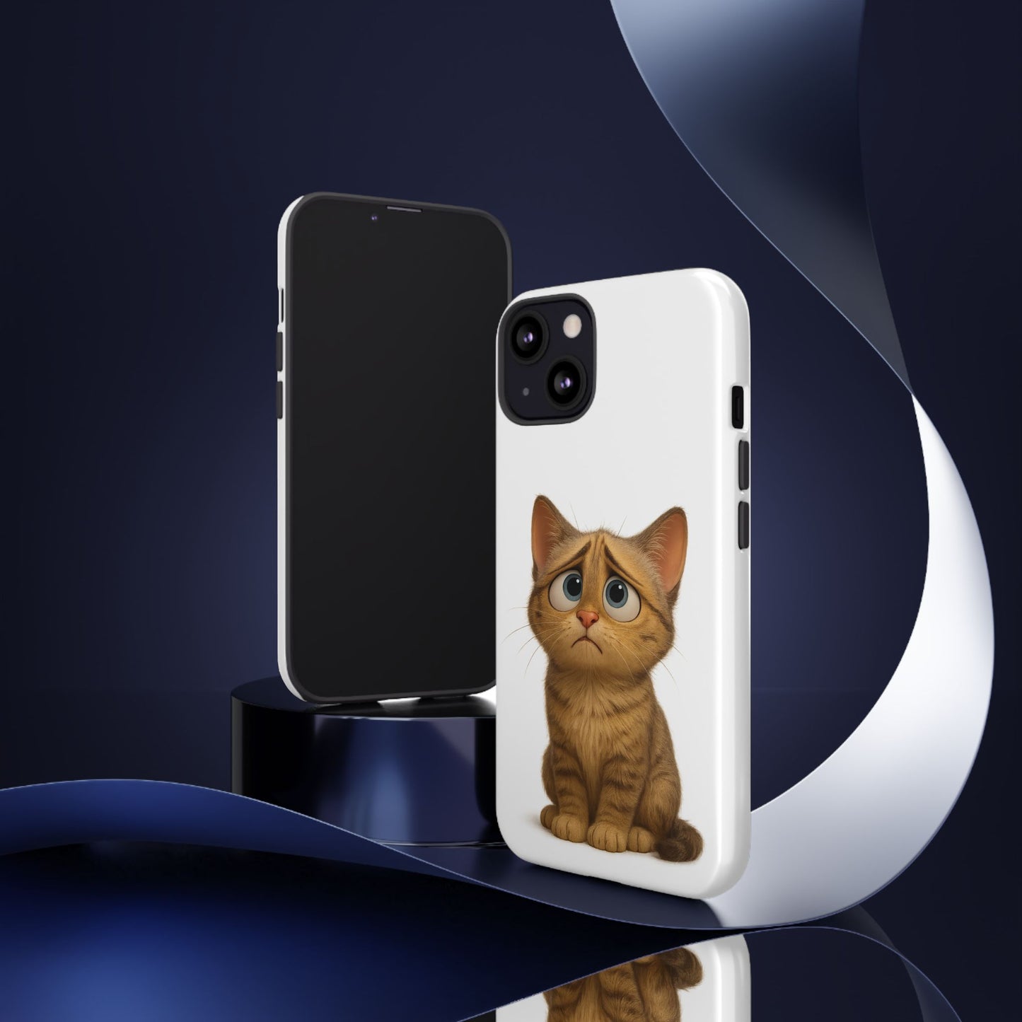 Cute Cat Phone Case, Funny Kitty Case, Animal Lover Gift, Cat Lover Accessory, Unique Cat Design Case, Pet Mom Gift