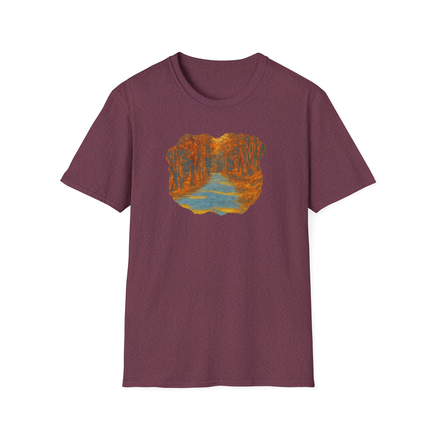 Nature-Inspired Unisex Softstyle T-Shirt, Outdoor Lover Gift, Casual Wear, Ideal for Hiking, Nature Trips, Unique Graphic Tee