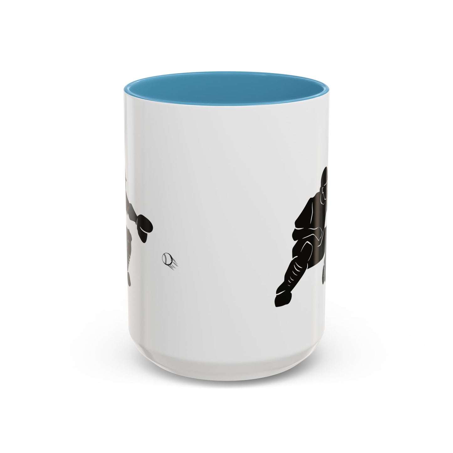 Baseball Catcher Coffee Mug, Sports Gift for Coaches, Black Accent Mug for Fans, Perfect for Birthdays & Celebrations, Unique Cup