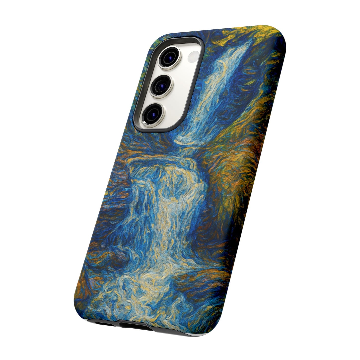 Artistic Phone Case - Waterfall Design, Unique Gift, Phone Accessory, Nature Lover, Original Artwork