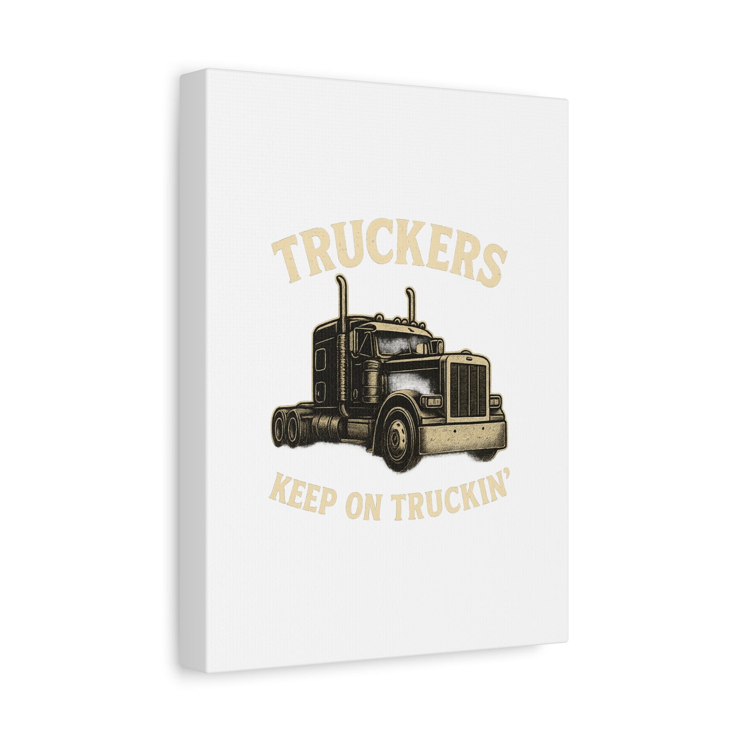 Truckers Canvas Wall Art, Keep on Truckin' Decor, Gift for Drivers, Trucking Artwork, Transportation Gift