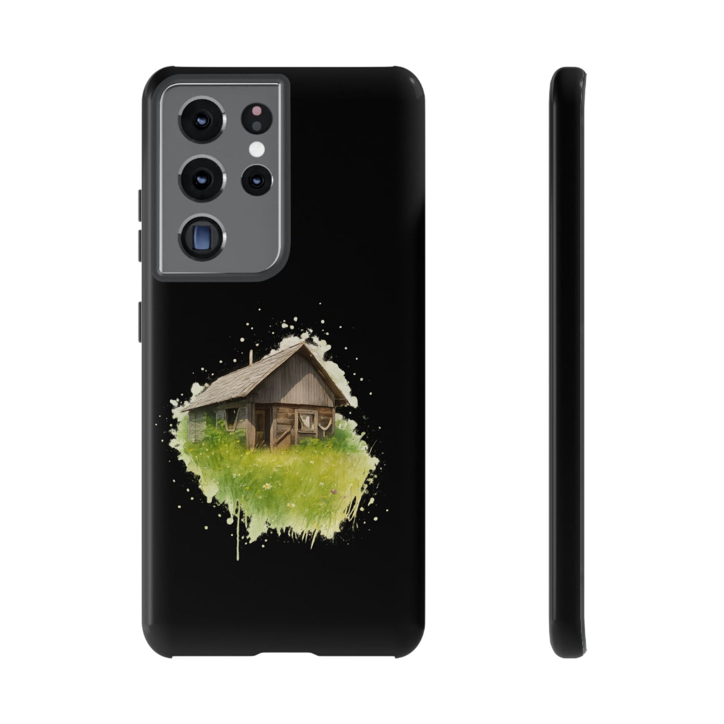 Rustic Farmhouse Phone Case, Cute Cottage Design, Tough Cases for Nature Lovers, Eco-Friendly Gift, Customizable Tech Accessories