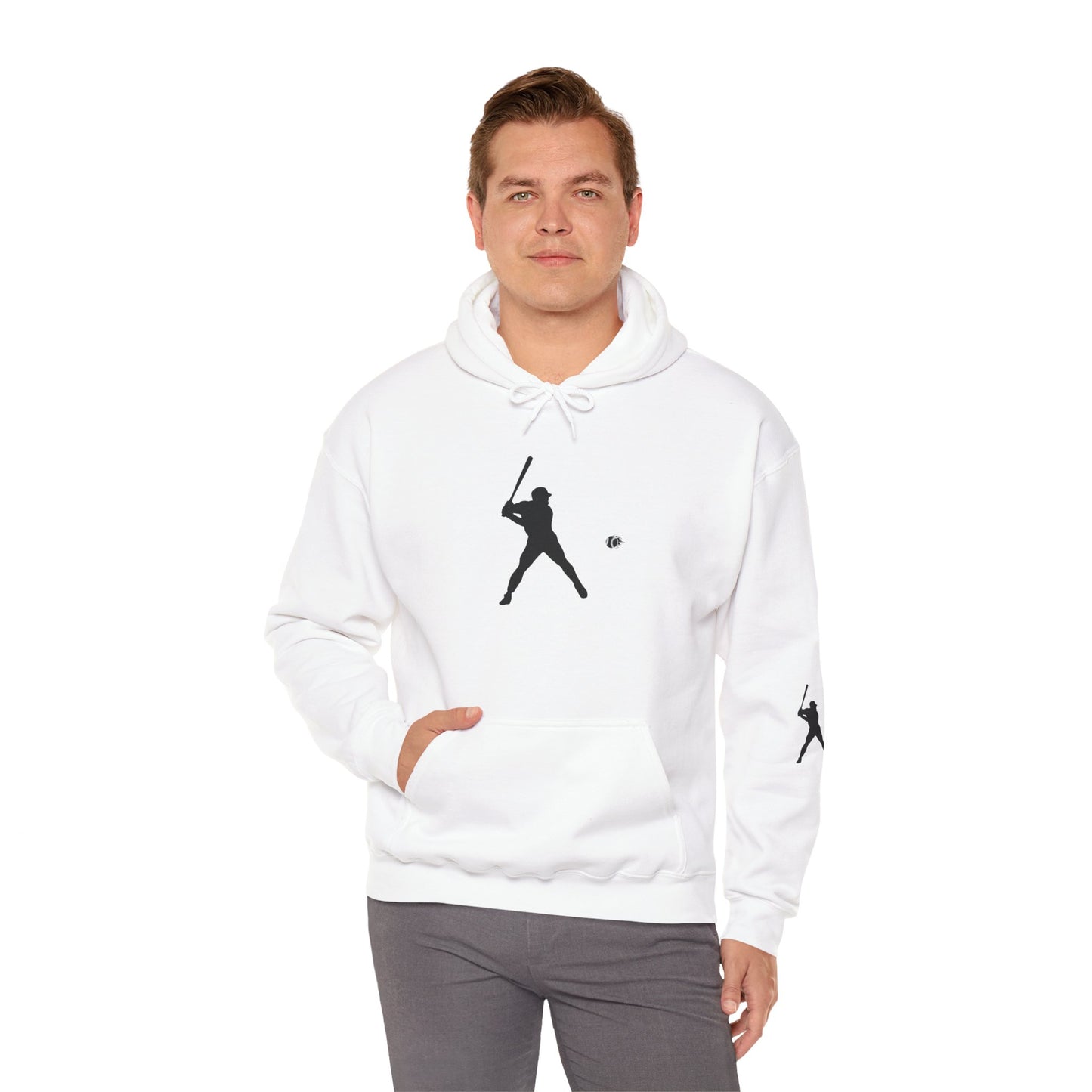 Baseball Themed Unisex Hoodie, Streetwear, Sports Fan Sweatshirt, Gift for Athletes, Casual Wear, Fall Fashion