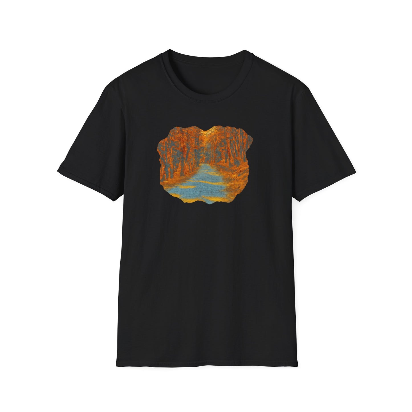 Nature-Inspired Unisex Softstyle T-Shirt, Outdoor Lover Gift, Casual Wear, Ideal for Hiking, Nature Trips, Unique Graphic Tee