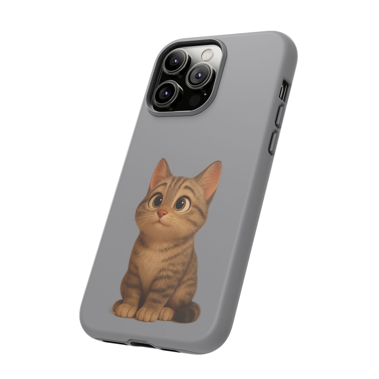 Cute Cat Phone Case, Kawaii Pet Accessory, Gift for Cat Lovers, Animal Phone Cover for Kids, Unique Kitty Design, Birthdays, Holidays