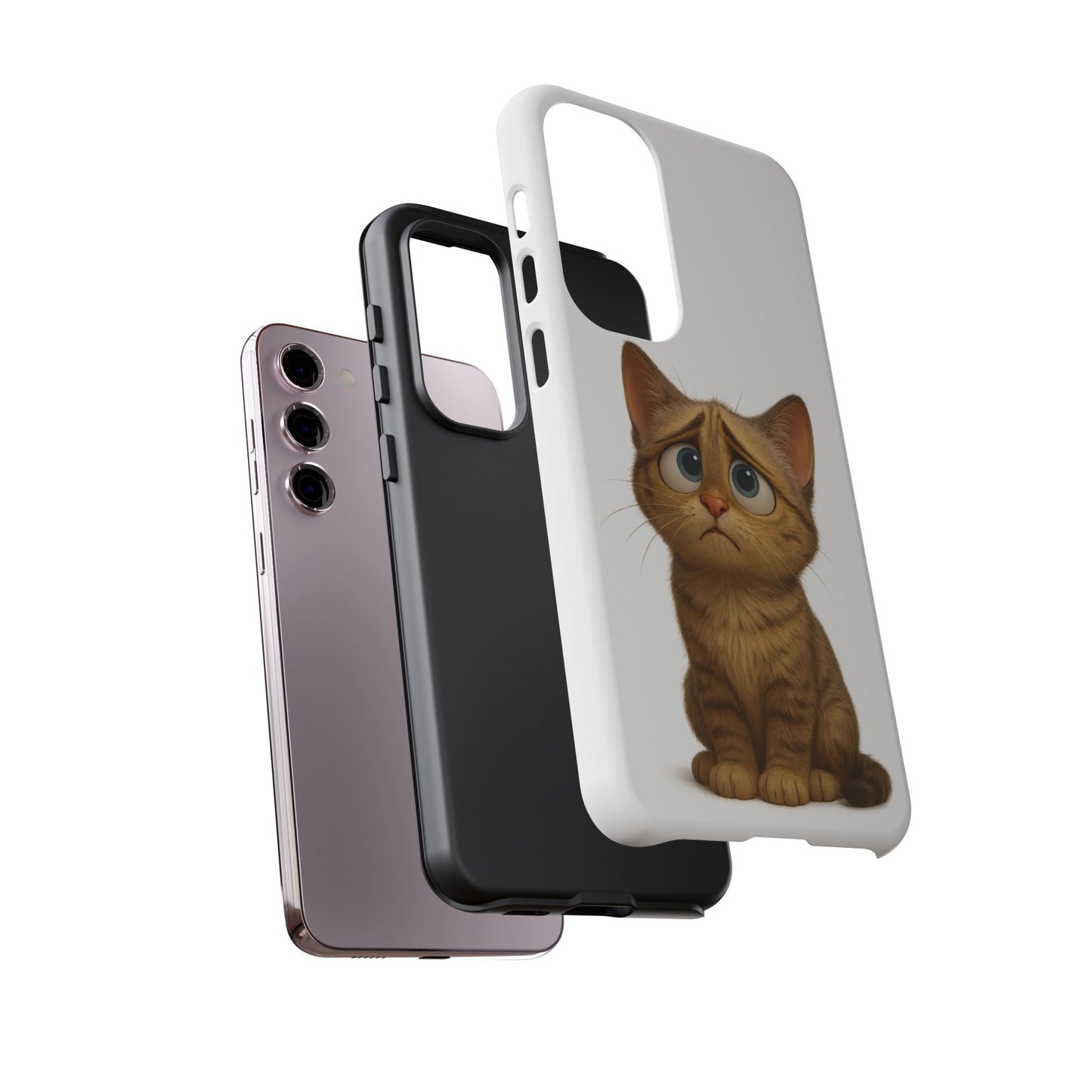 Cute Cat Phone Case, Funny Kitty Case, Animal Lover Gift, Cat Lover Accessory, Unique Cat Design Case, Pet Mom Gift