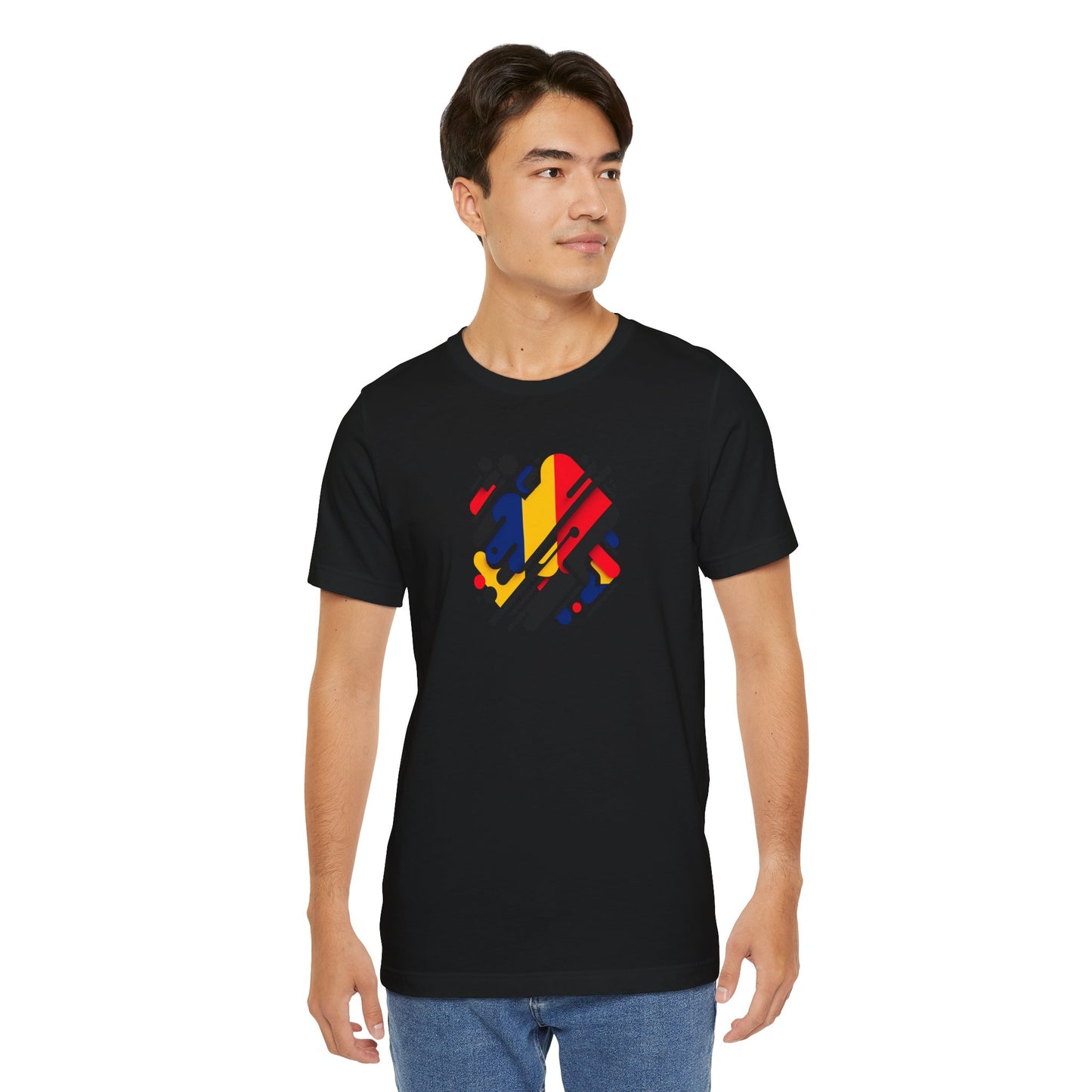 Artistic Heart Unisex Jersey Tee - Vibrant Graphic Tee, Casual Wear, Gift for Art Lovers, Birthday Surprise, Everyday Comfort