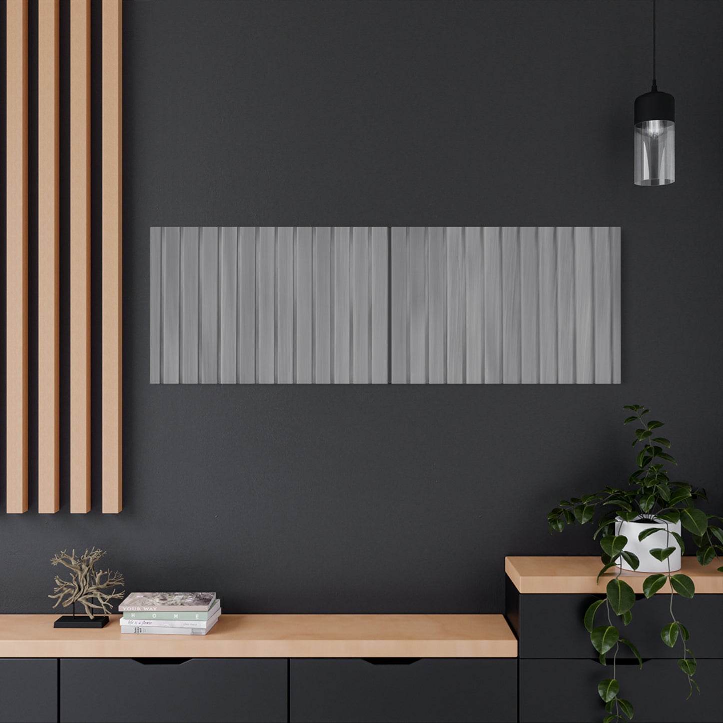 Modern Striped Canvas Art - 1.25" Stretched Wall Decor