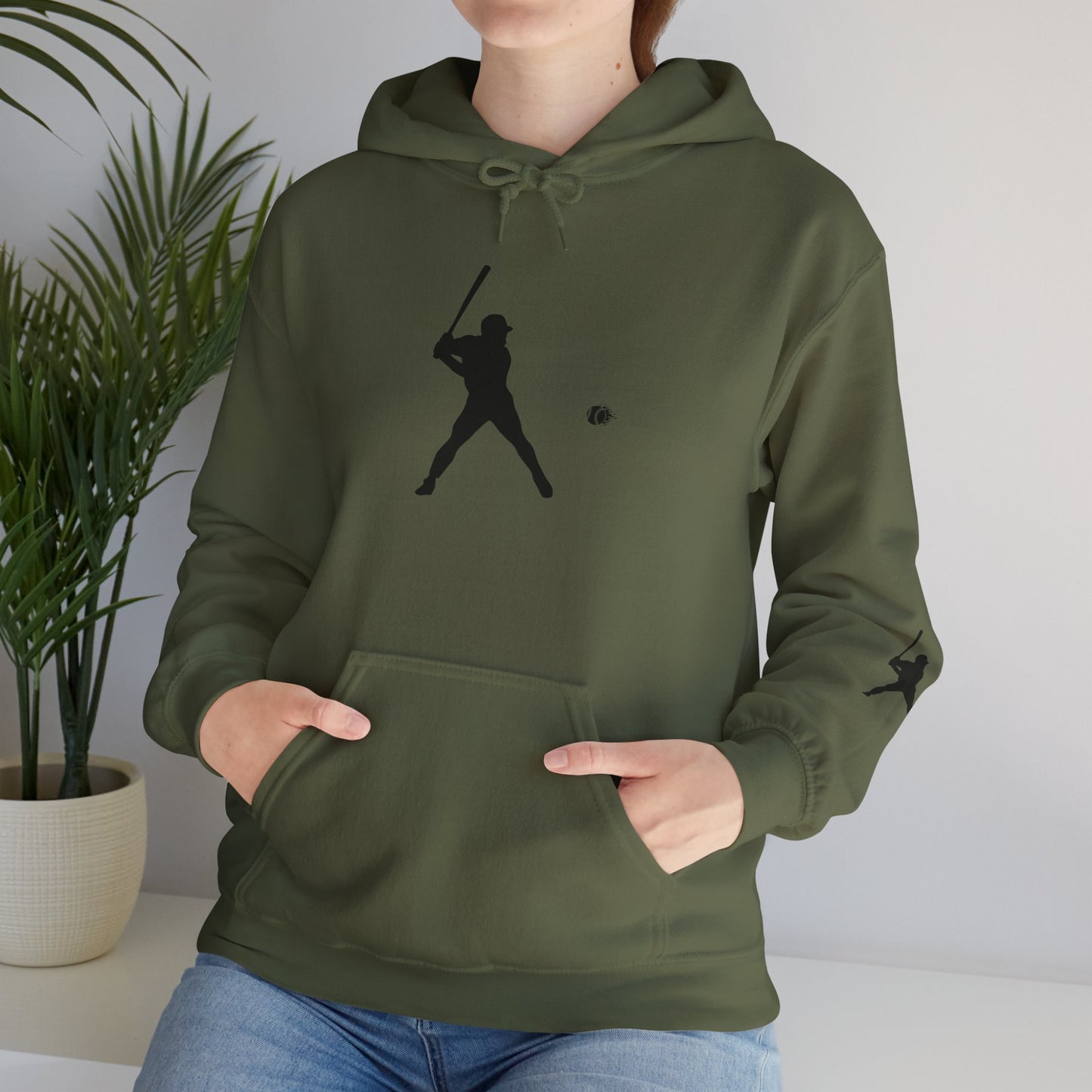 Baseball Themed Unisex Hoodie, Streetwear, Sports Fan Sweatshirt, Gift for Athletes, Casual Wear, Fall Fashion