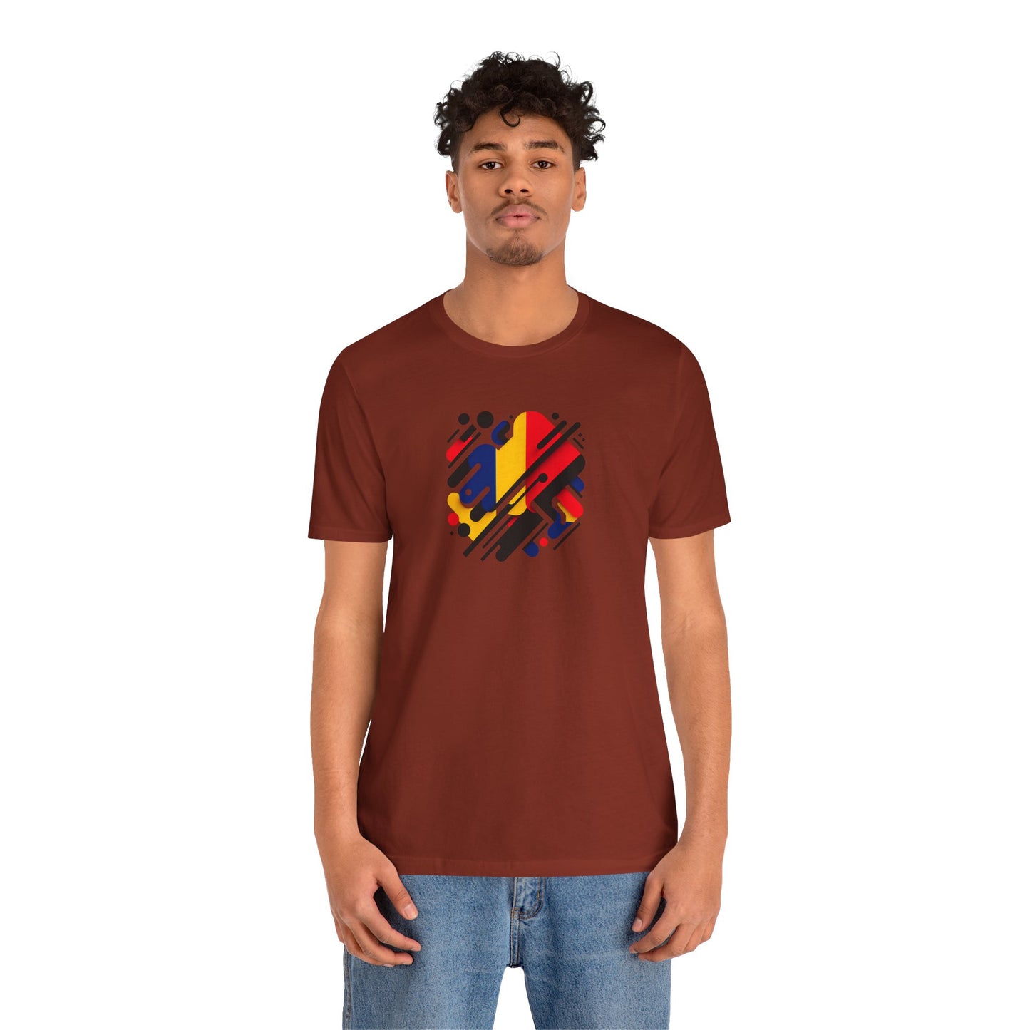 Artistic Heart Unisex Jersey Tee - Vibrant Graphic Tee, Casual Wear, Gift for Art Lovers, Birthday Surprise, Everyday Comfort