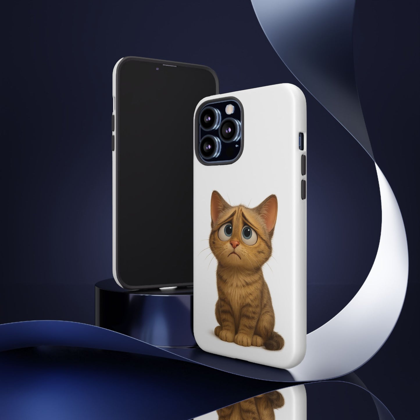Cute Cat Phone Case, Funny Kitty Case, Animal Lover Gift, Cat Lover Accessory, Unique Cat Design Case, Pet Mom Gift