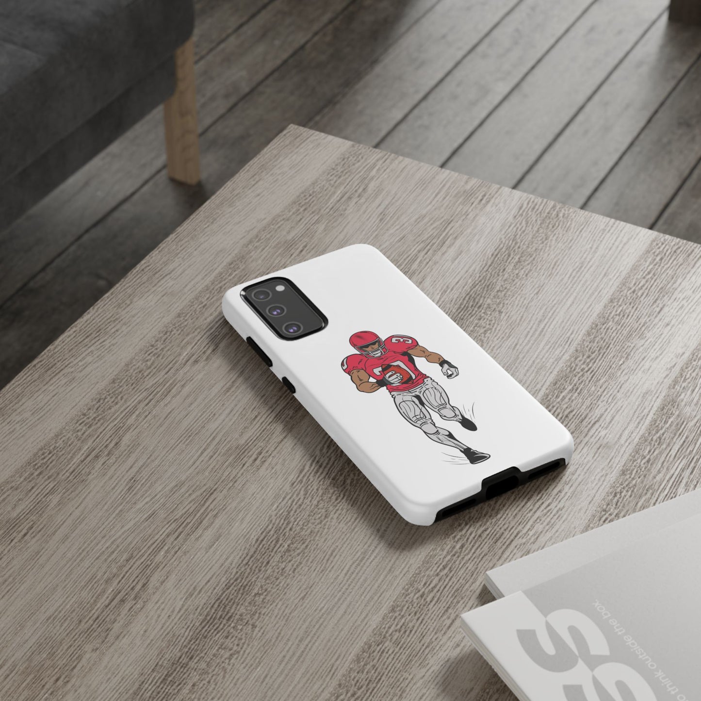 Football Player Tough Case, Sports Phone Cover, Athlete Gift, Tough Phone Case, Fall Sports, Football Lover's Accessory