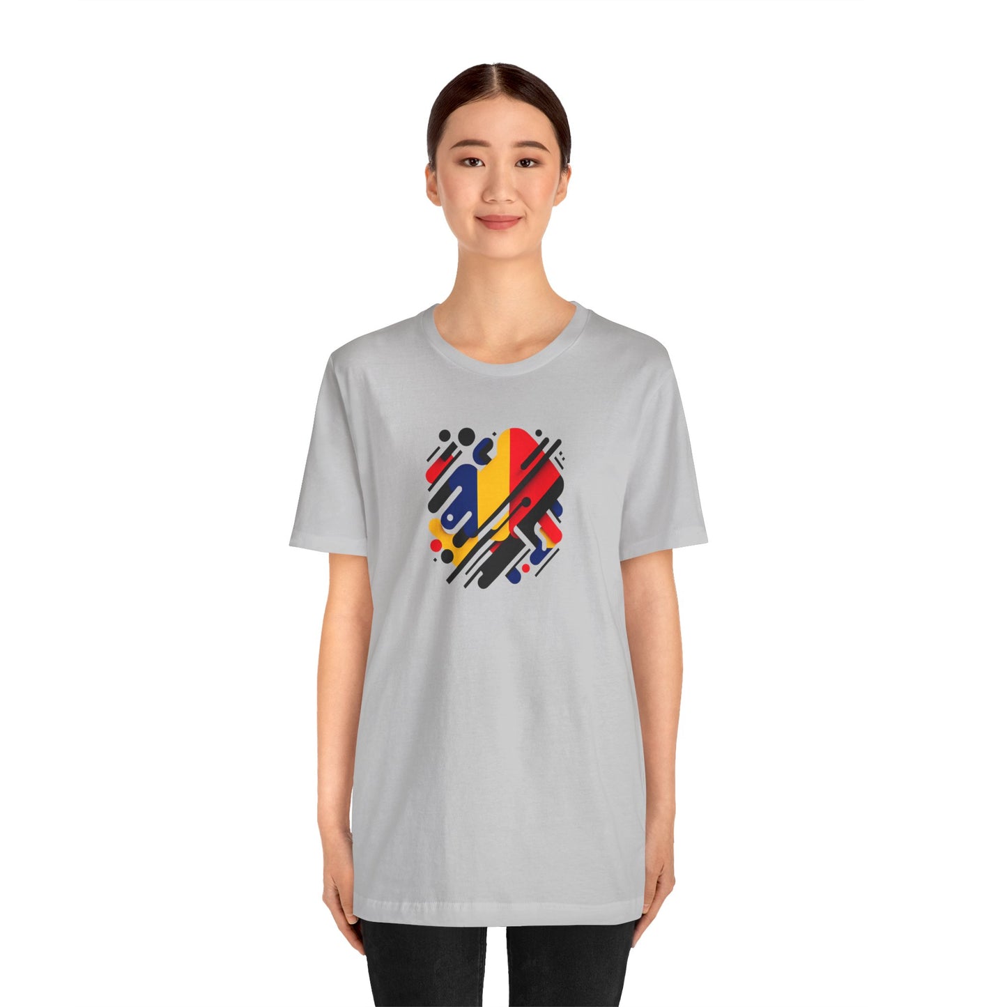 Artistic Heart Unisex Jersey Tee - Vibrant Graphic Tee, Casual Wear, Gift for Art Lovers, Birthday Surprise, Everyday Comfort