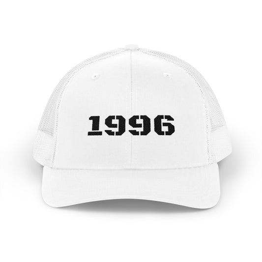 Vintage 1996 Snapback Trucker Cap, Retro Hat, Birthday Gift, Cool Dad Cap, Summer Accessory, Casual Streetwear