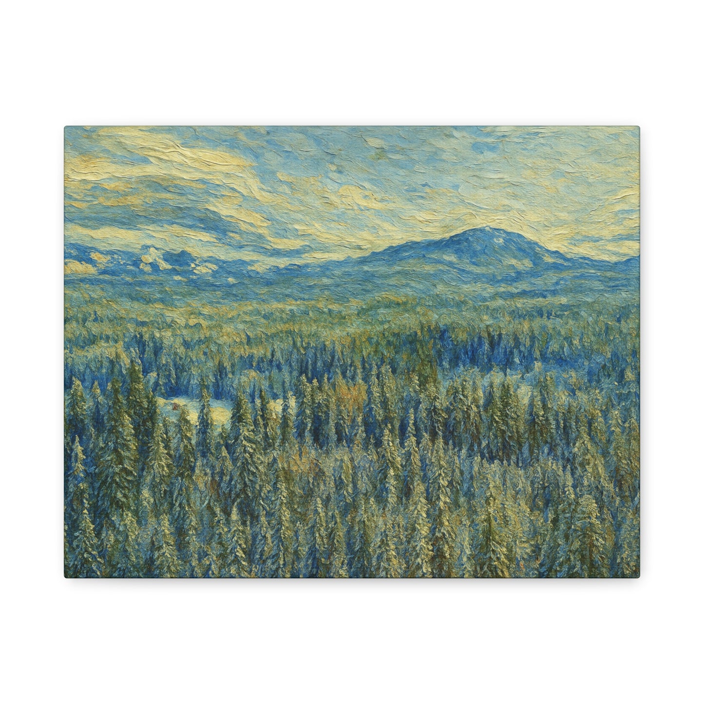 Scenic Landscape Canvas Print, Rustic Home Decor, Wall Art for Nature Lovers, Gift for Art Enthusiasts, Serene Forest Artwork